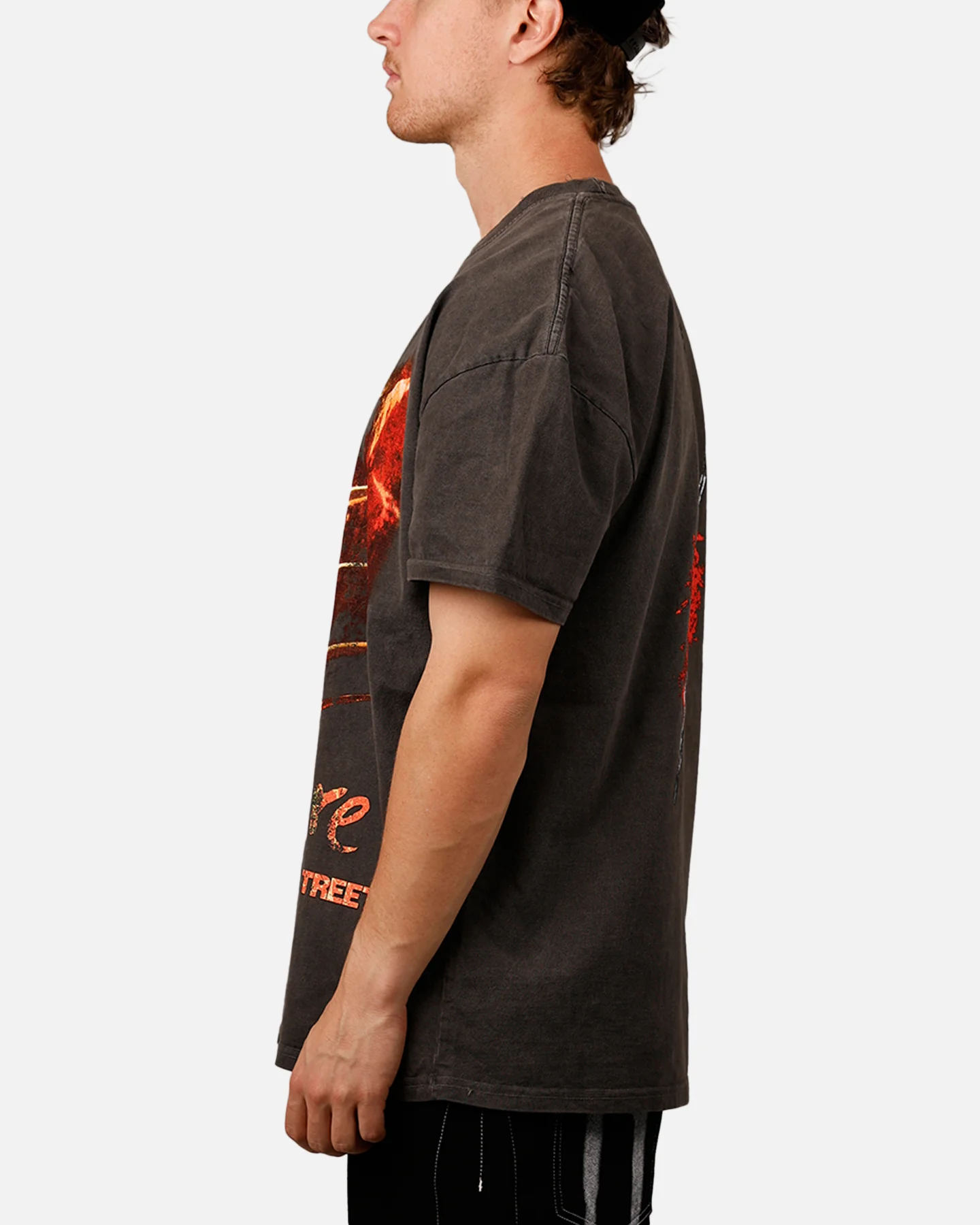 73Studio X A Nightmare on Elm Street 'Horror Classics' Claw Heavyweight T-Shirt Black Wash - Image 5