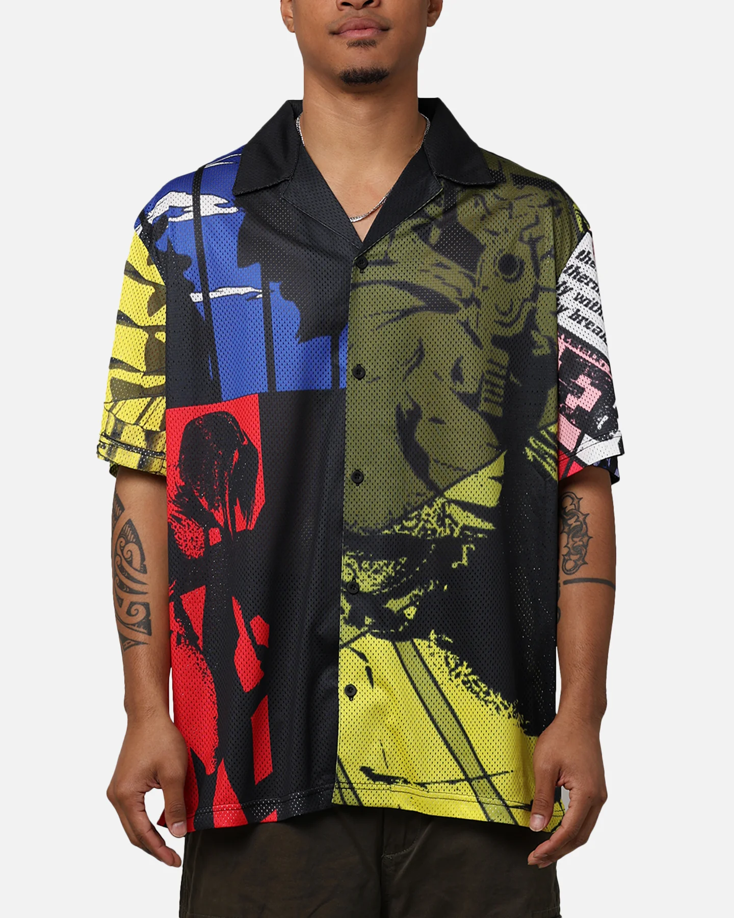 73Studio X Cowboy Bebop Colour Block Party Shirt Multi - Image 2