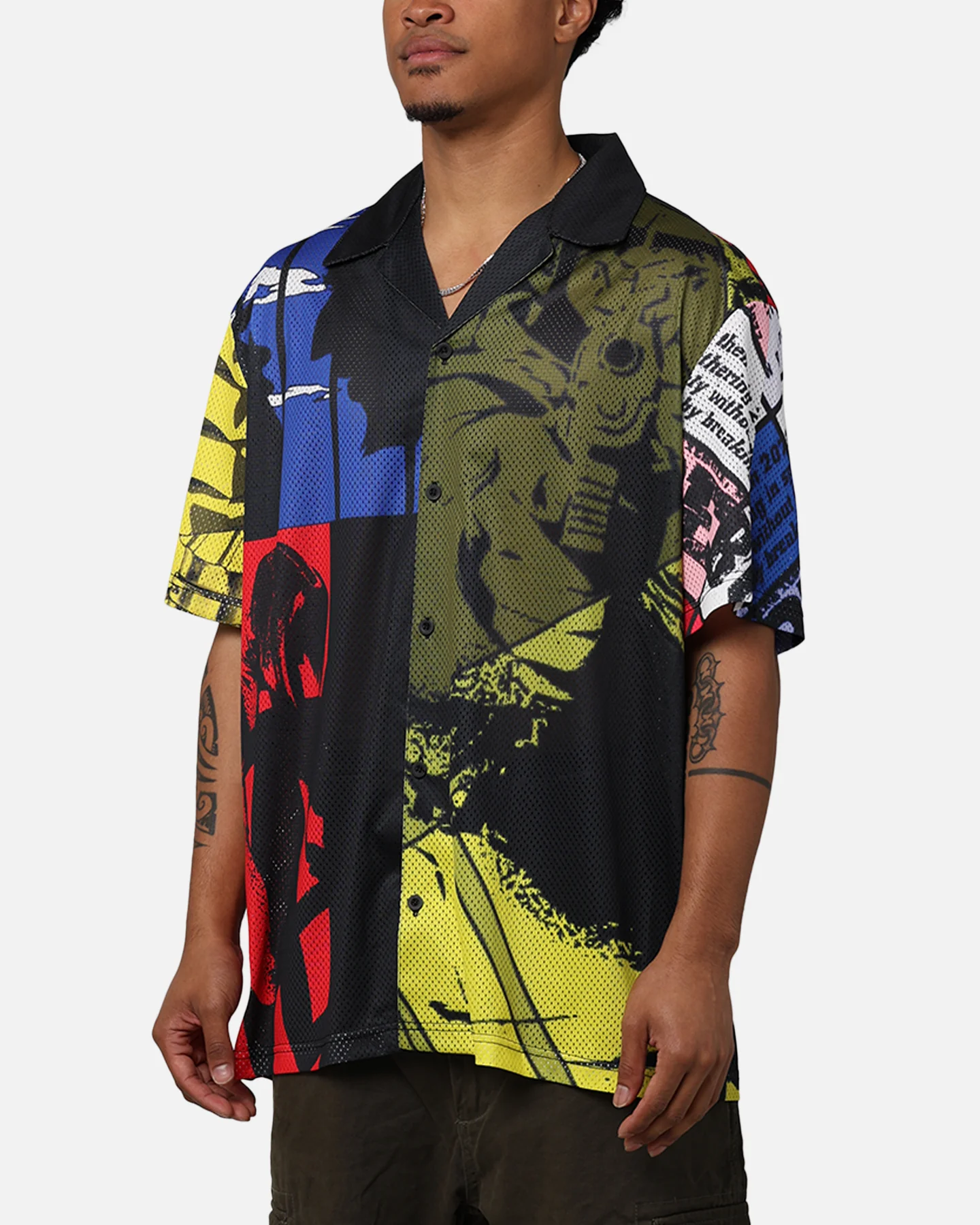 73Studio X Cowboy Bebop Colour Block Party Shirt Multi - Image 7