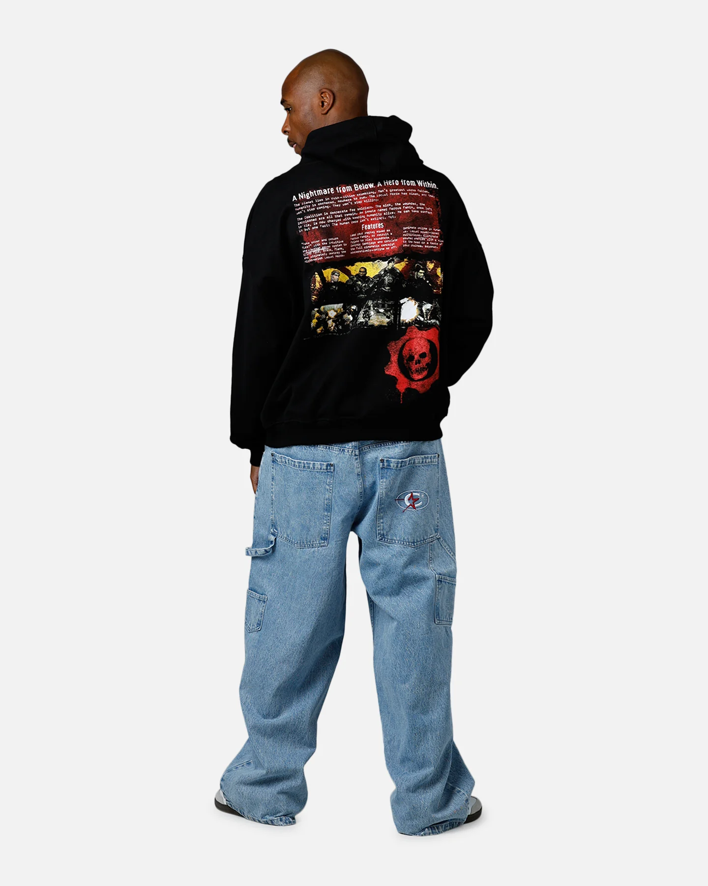 73Studio X Gears Of War '08 Gears 2 Disc Hoodie Black - Image 6