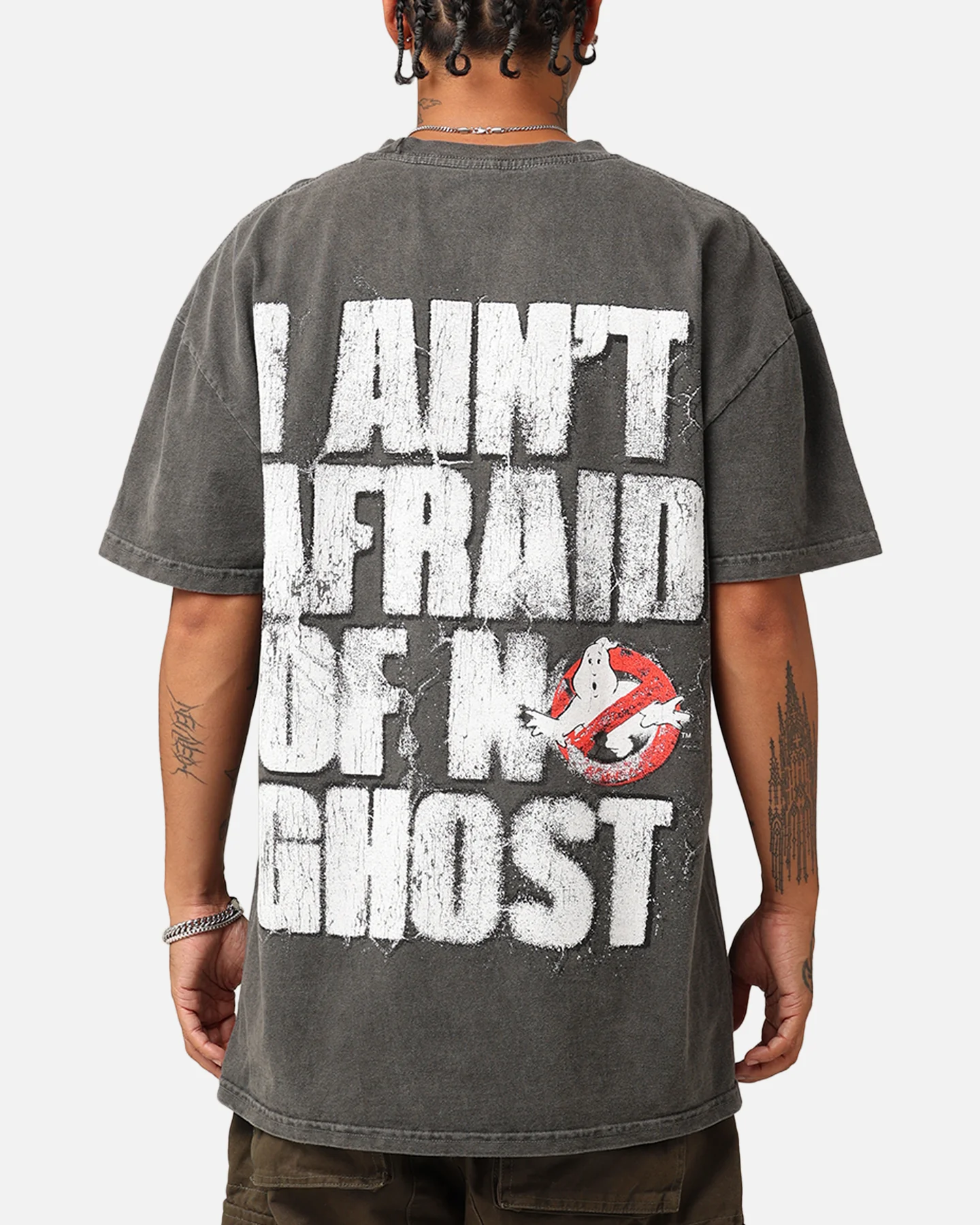 73Studio X Ghostbusters Heavyweight T-Shirt Black Wash - Image 2