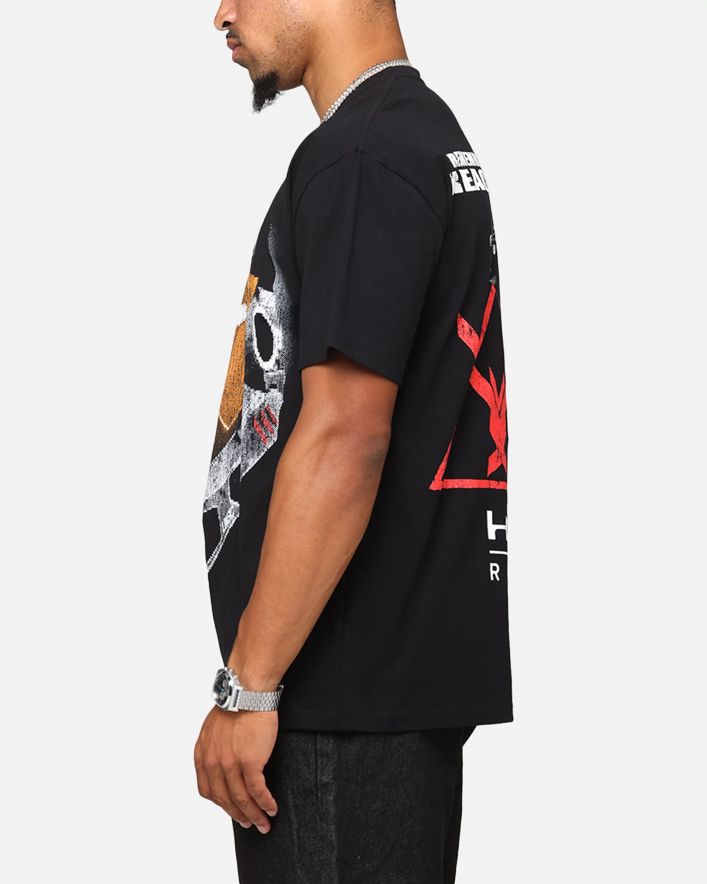 73Studio X Halo Halo Reach Emile Big Head Heavyweight T-Shirt Black - Image 6