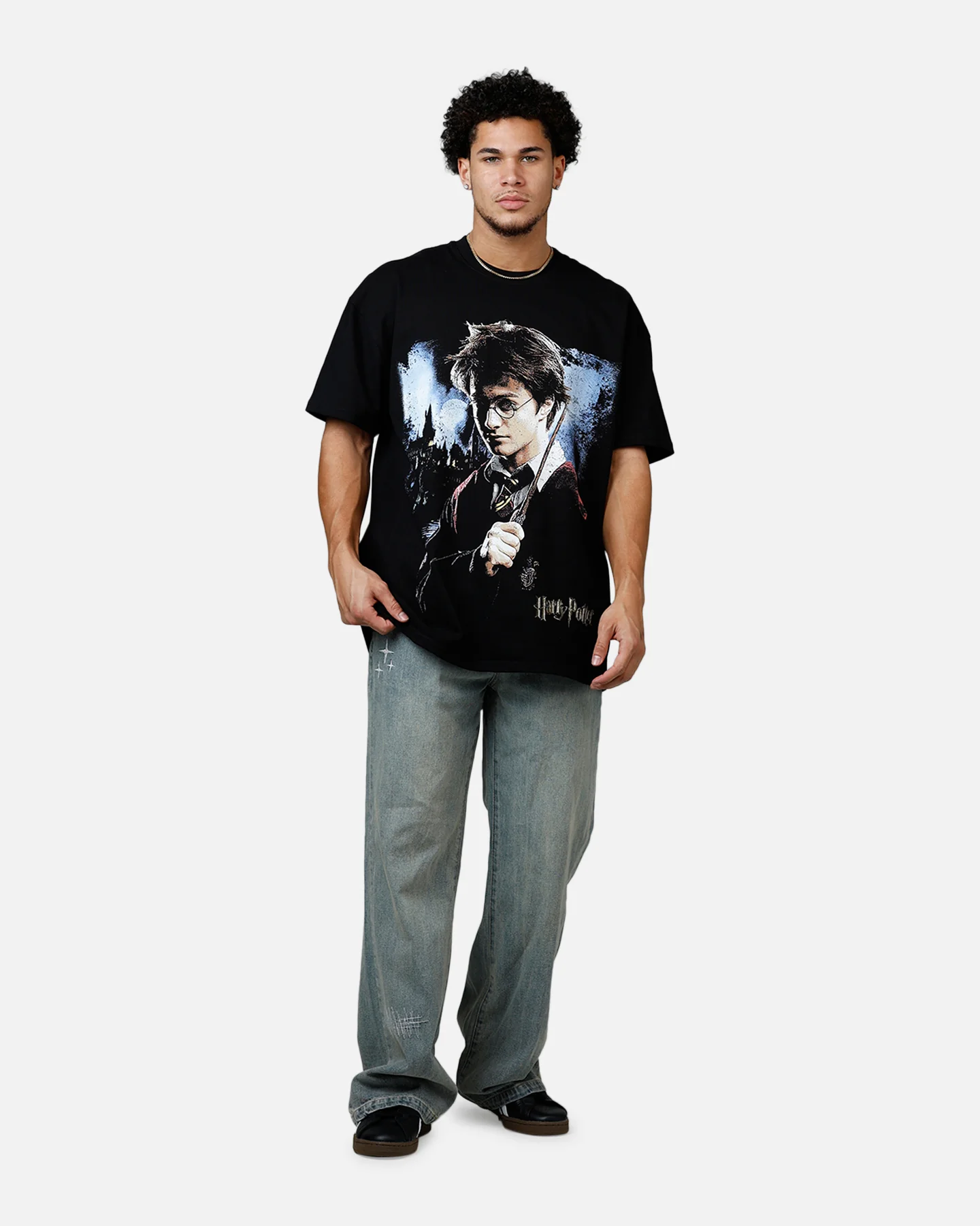 73Studio X Harry Potter Heavyweight T-Shirt Black - Image 3