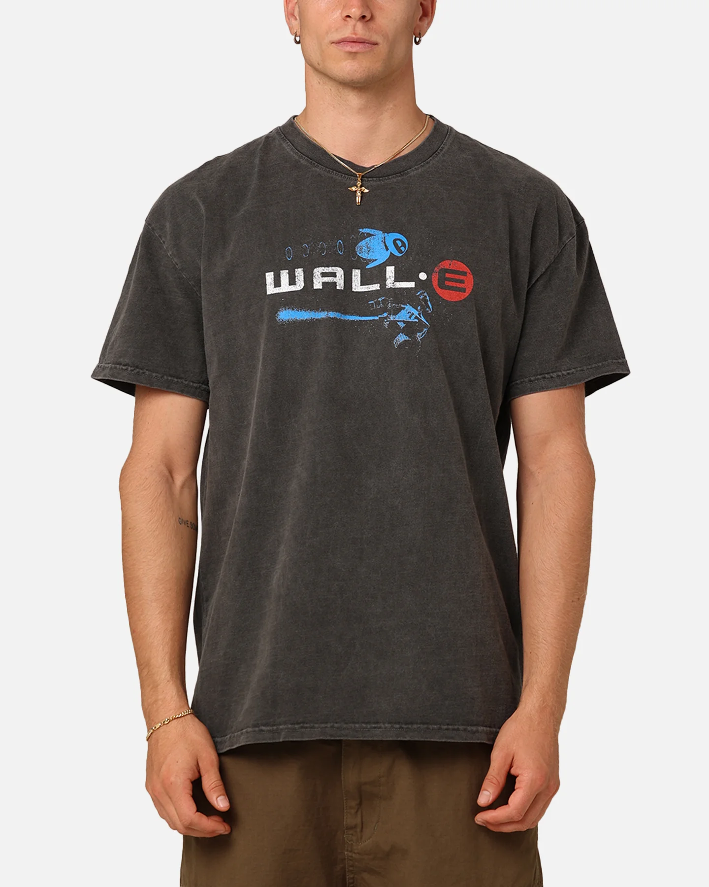 73Studio X Pixar Wall.E Heavyweight T-Shirt Black Wash - Image 3