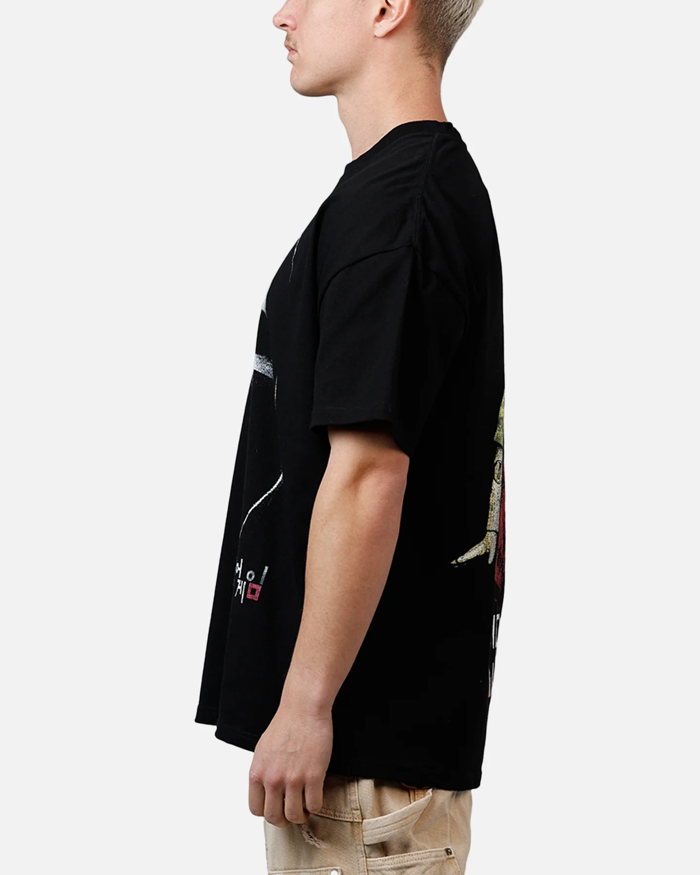 73Studio X Squid Game Front Man Heavyweight T-Shirt Black - Image 5