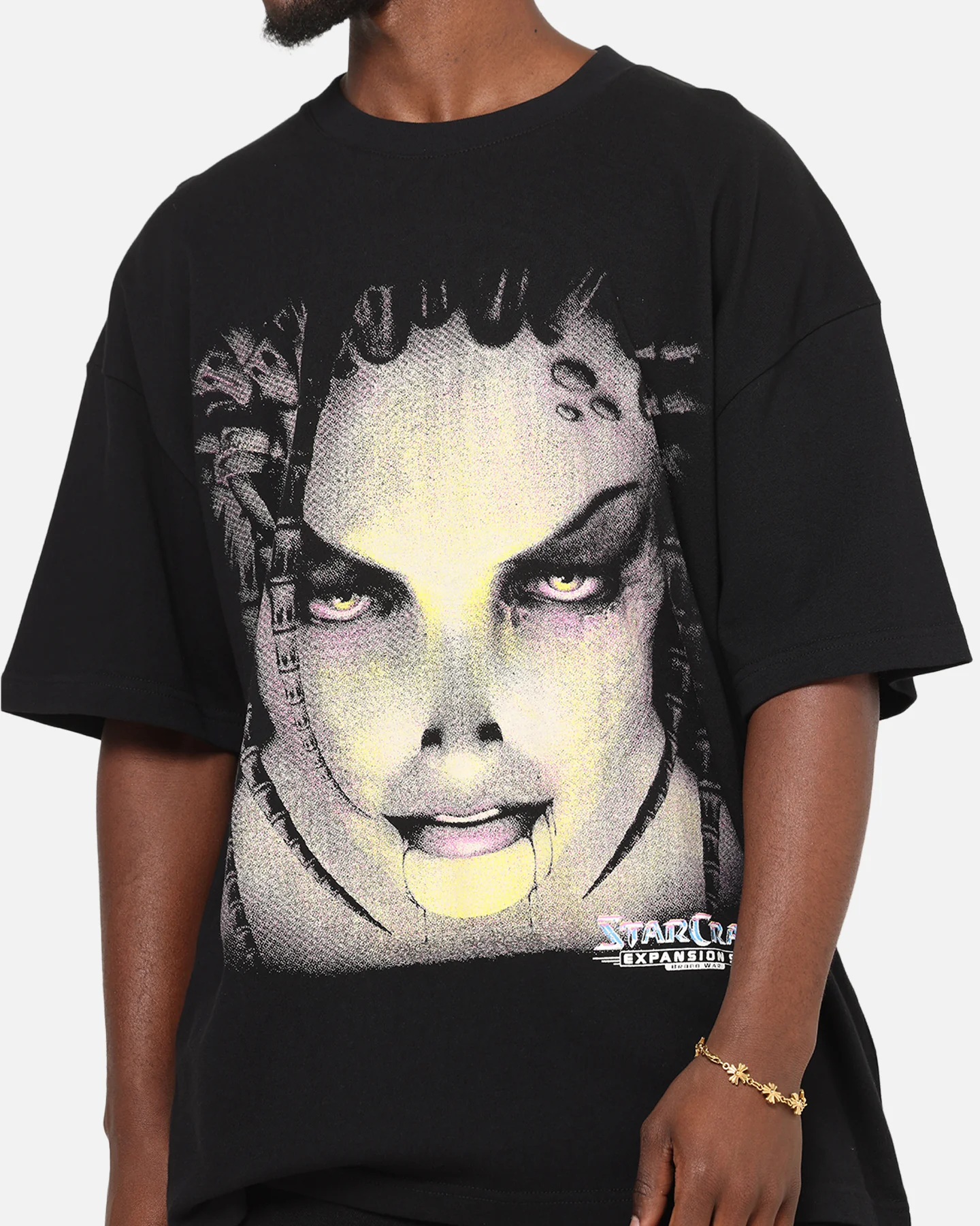 73Studio X Starcraft Infested Kerrigan T-Shirt Off Black - Image 7