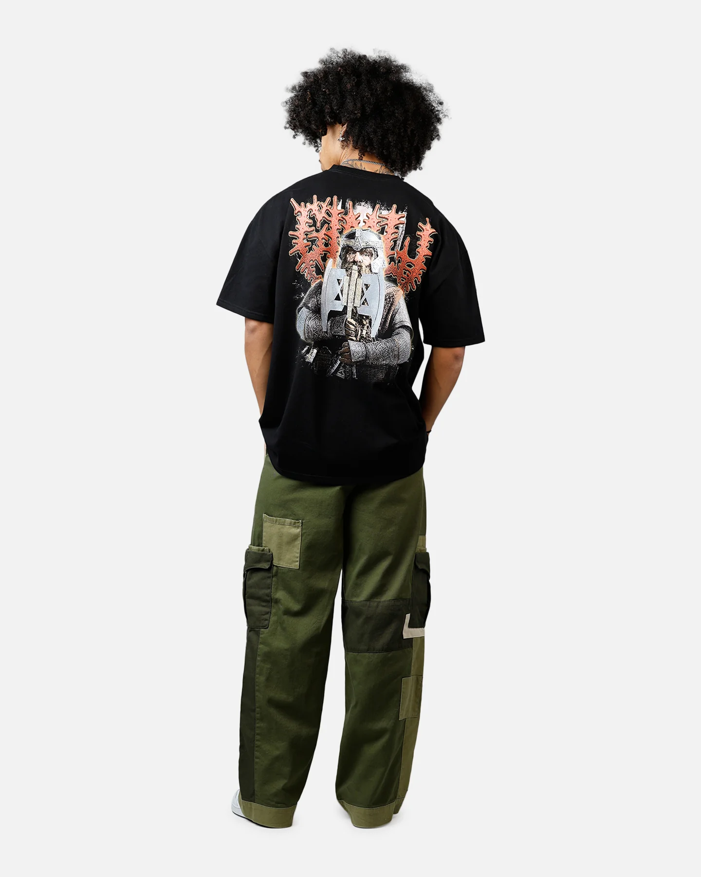73Studio X The Lord Of The Rings Gimli Heavyweight T-Shirt Black - Image 6