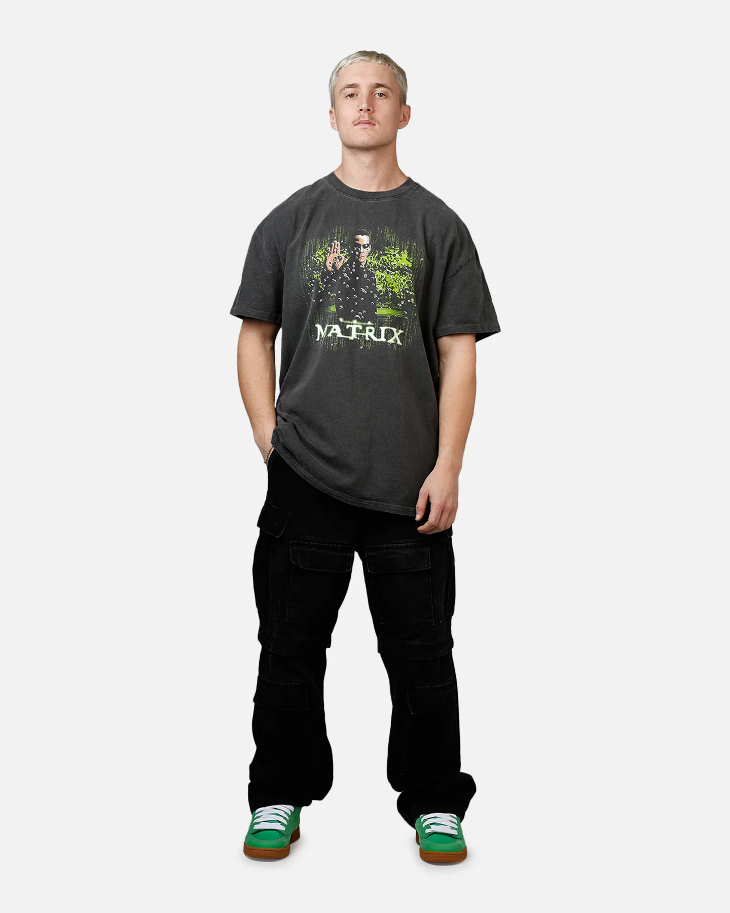 73Studio X The Matrix Neo Bullets Heavyweight T-Shirt Black - Image 3