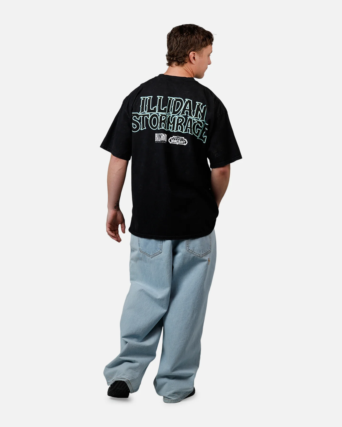 73Studio X Warcraft: The Betrayer V2 T-Shirt Black Acidwash - Image 6