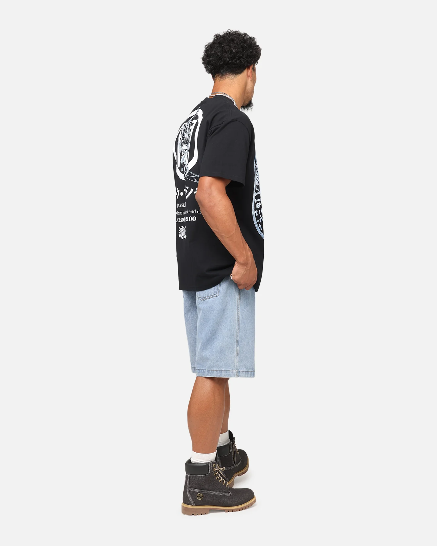 73Studio X Yu-Gi-Oh! Dark Magician Card Heavyweight T-Shirt Black - Image 4
