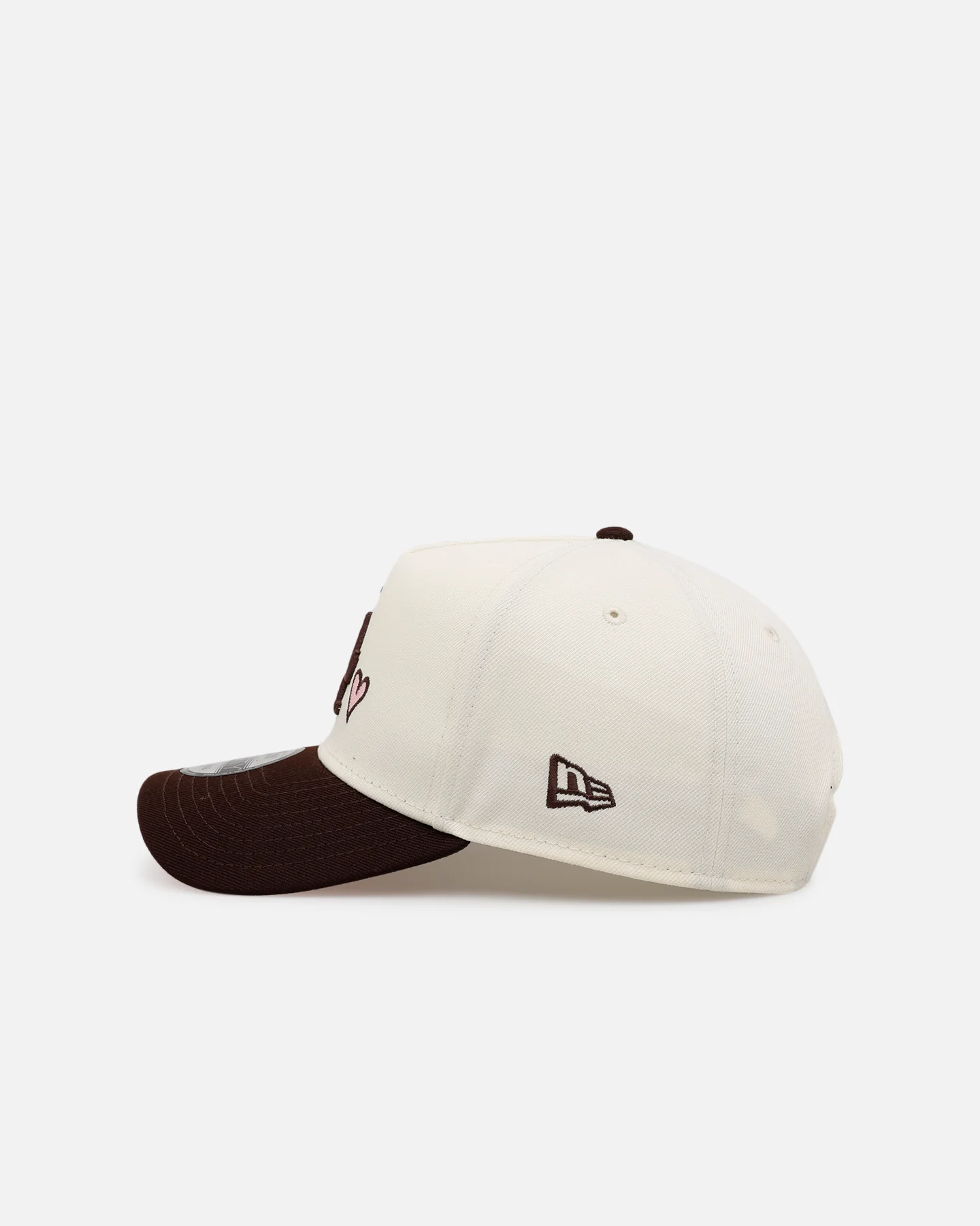 New Era Los Angeles Dodgers 'Pink Satin Pink Hearts Walnut' 9FORTY A-Frame Snapback Chrome/Walnut - Image 4