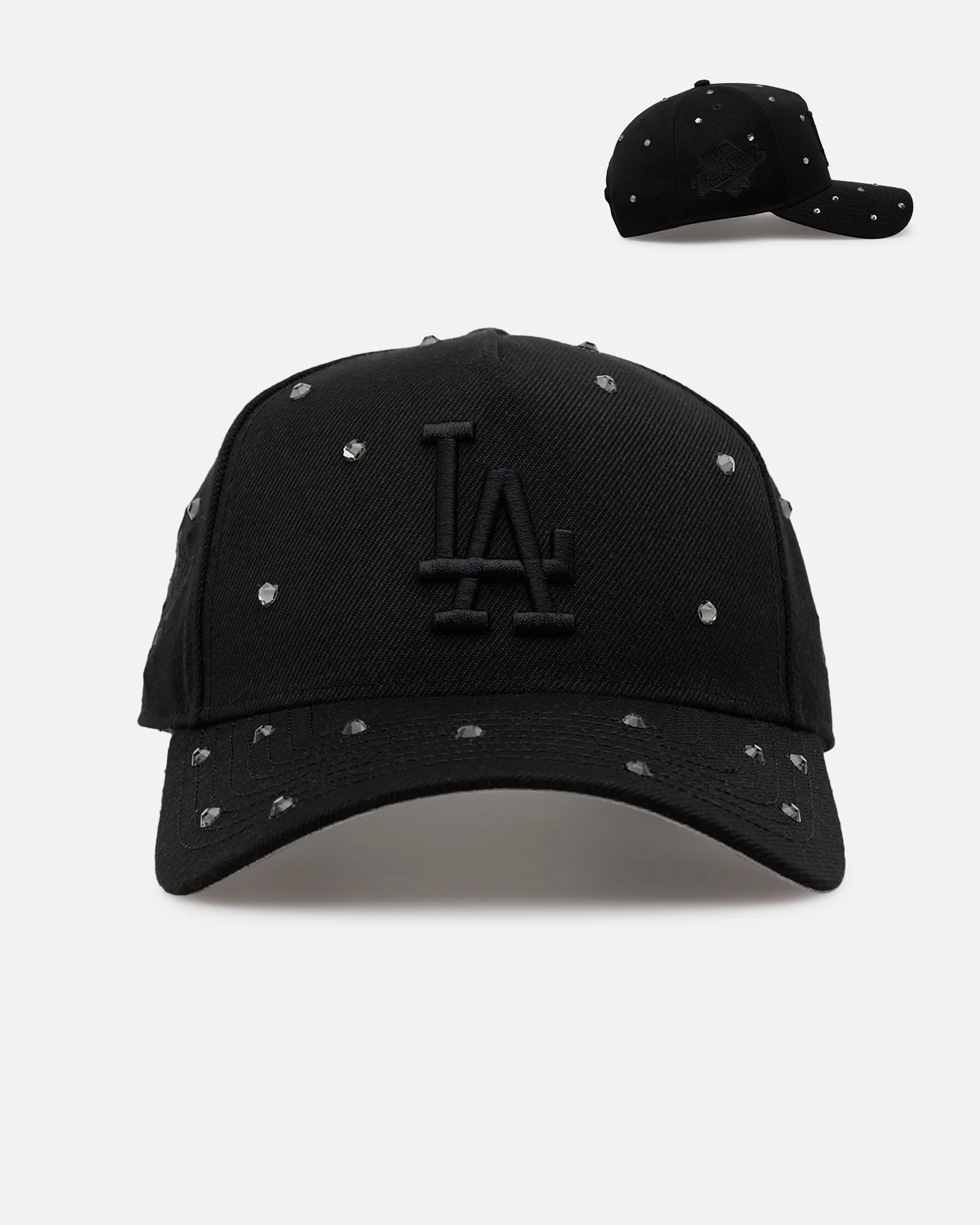 New Era Los Angeles Dodgers 'All Black Embellishment' 9FORTY A-Frame Snapback Black/Black