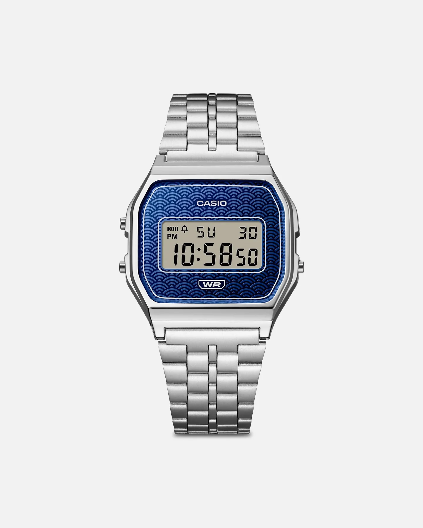 Casio A159WEVJ-2D Watch Silver/Blue - Image 5