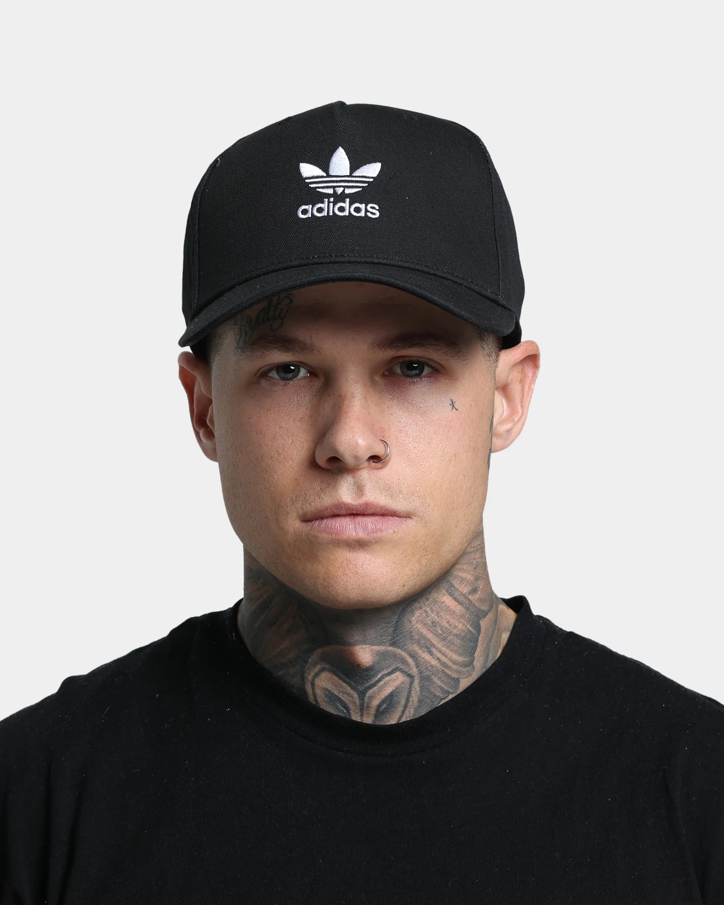 Adidas Adicolour Classic Trefoil Curved Closed Trucker Hat Black - Image 2