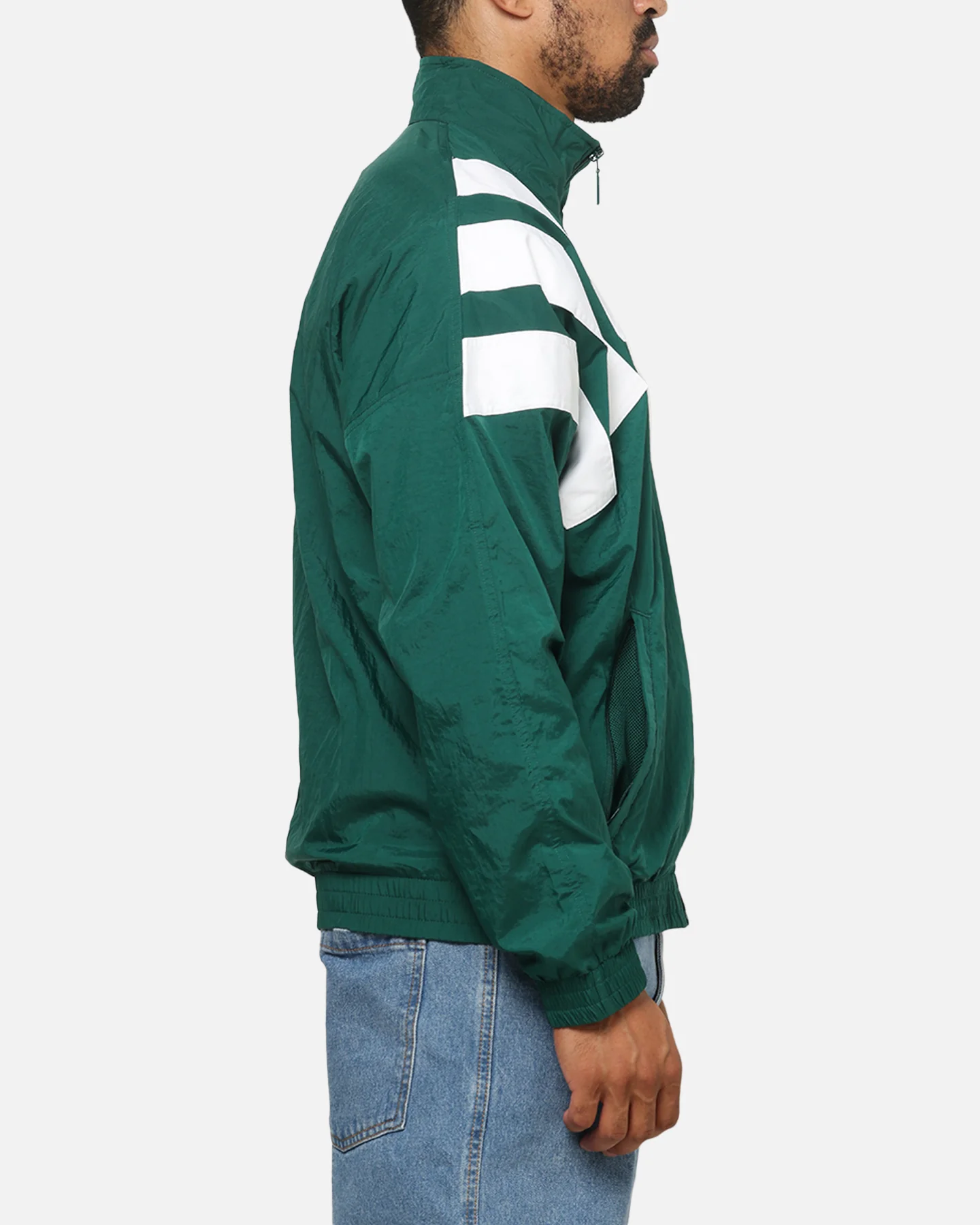 Adidas Archive Blocked Track Top Jacket Green - Image 4