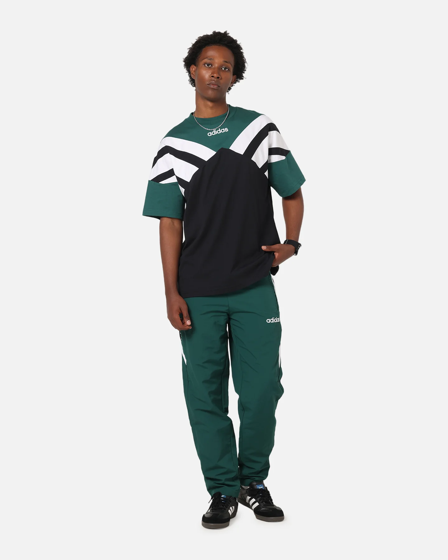 Adidas Archive Cutline T-Shirt Collegiate Green - Image 2