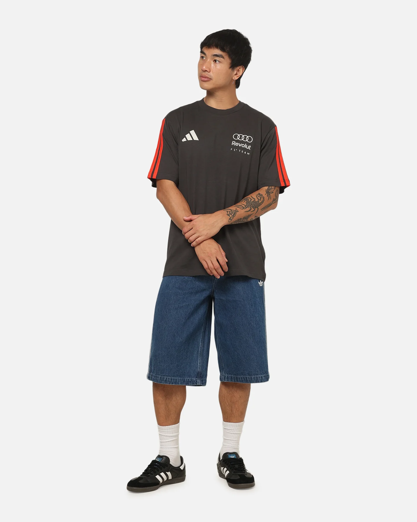 Adidas Audi Revolut F1 Team DNA T-Shirt Black - Image 2