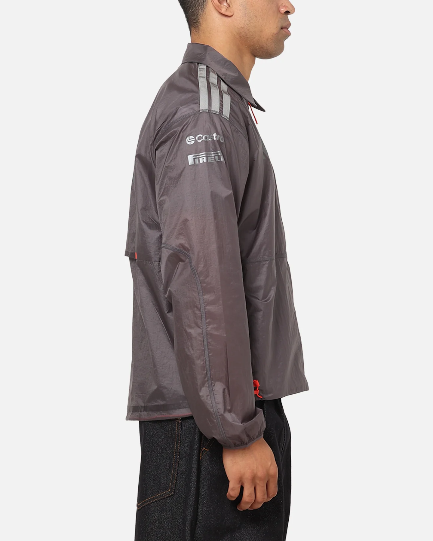 Adidas Audi Revolut F1 Team Driver Paddock Jacket Grey - Image 5