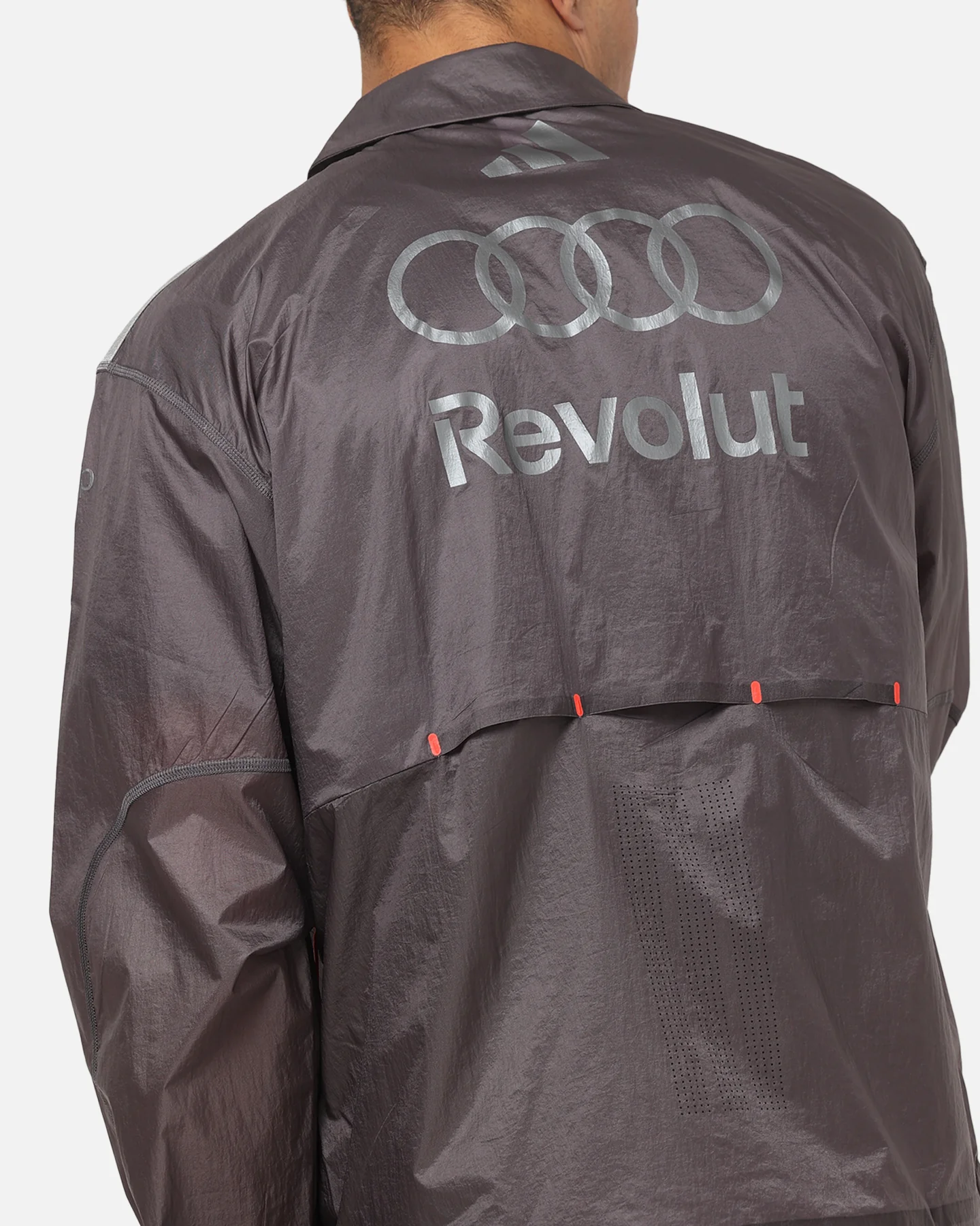 Adidas Audi Revolut F1 Team Driver Paddock Jacket Grey - Image 8