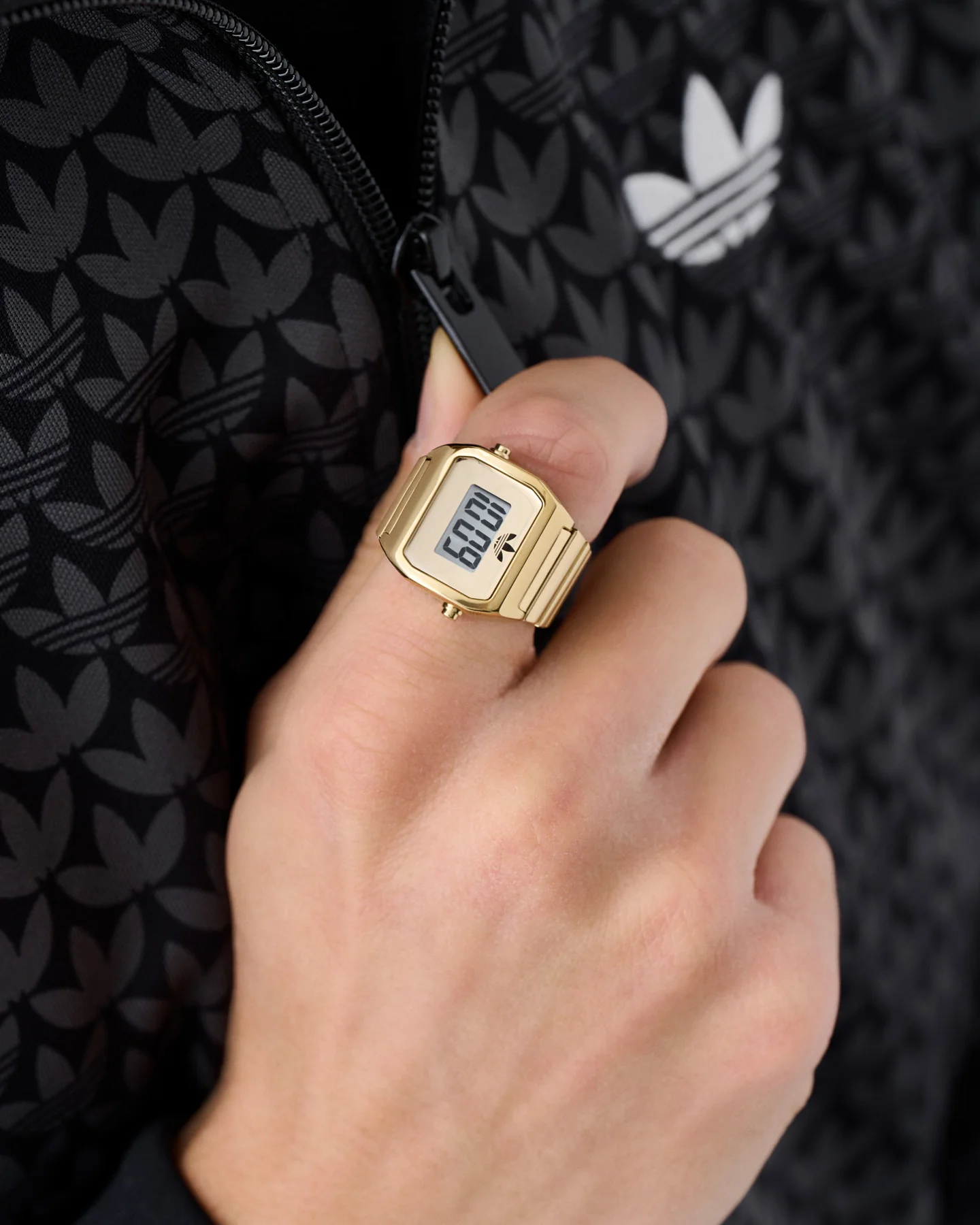 Adidas Digital Two Ring Watch Gold - Image 2