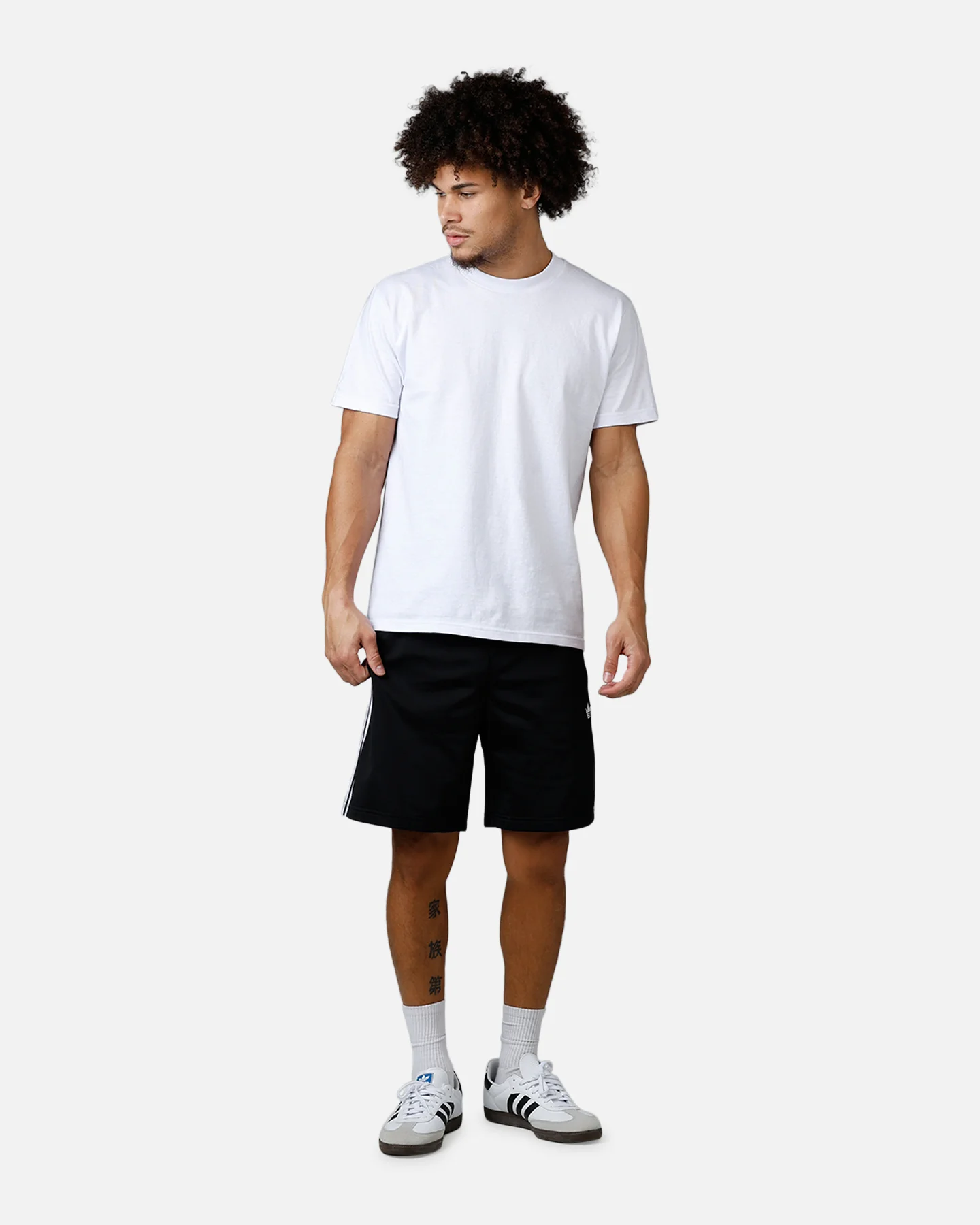 Adidas Firebird Shorts Black/White - Image 2