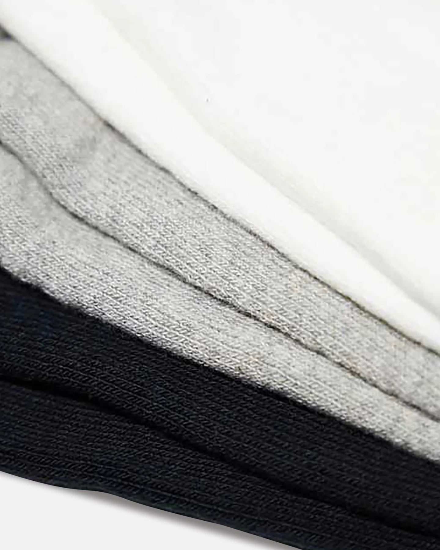 Adidas Mid Crew Socks 3 Pack White/Grey/Black - Image 3