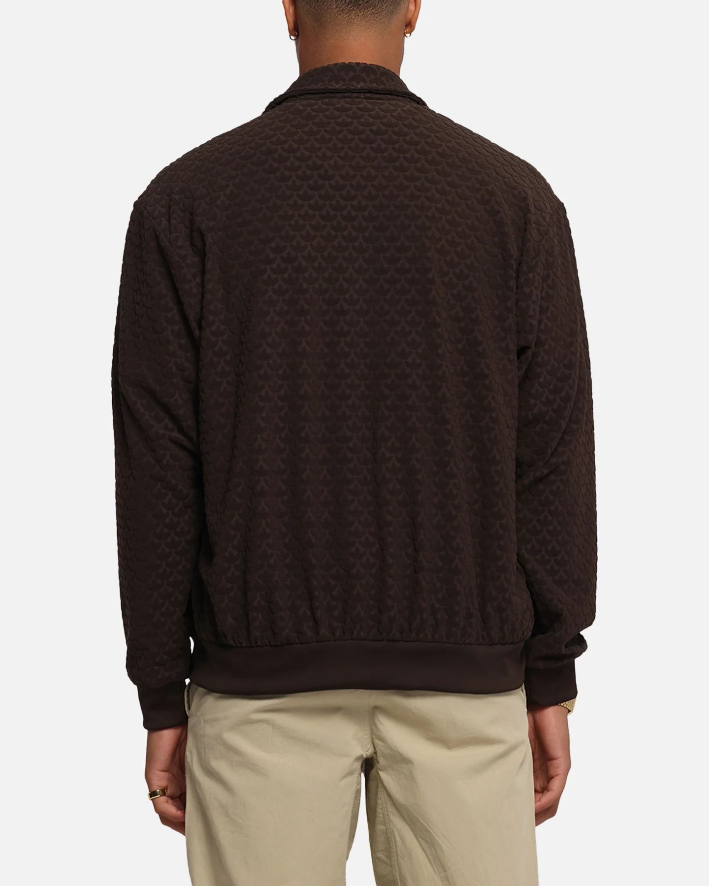 Adidas Monogram Track Top Jacket Dark Brown - Image 3