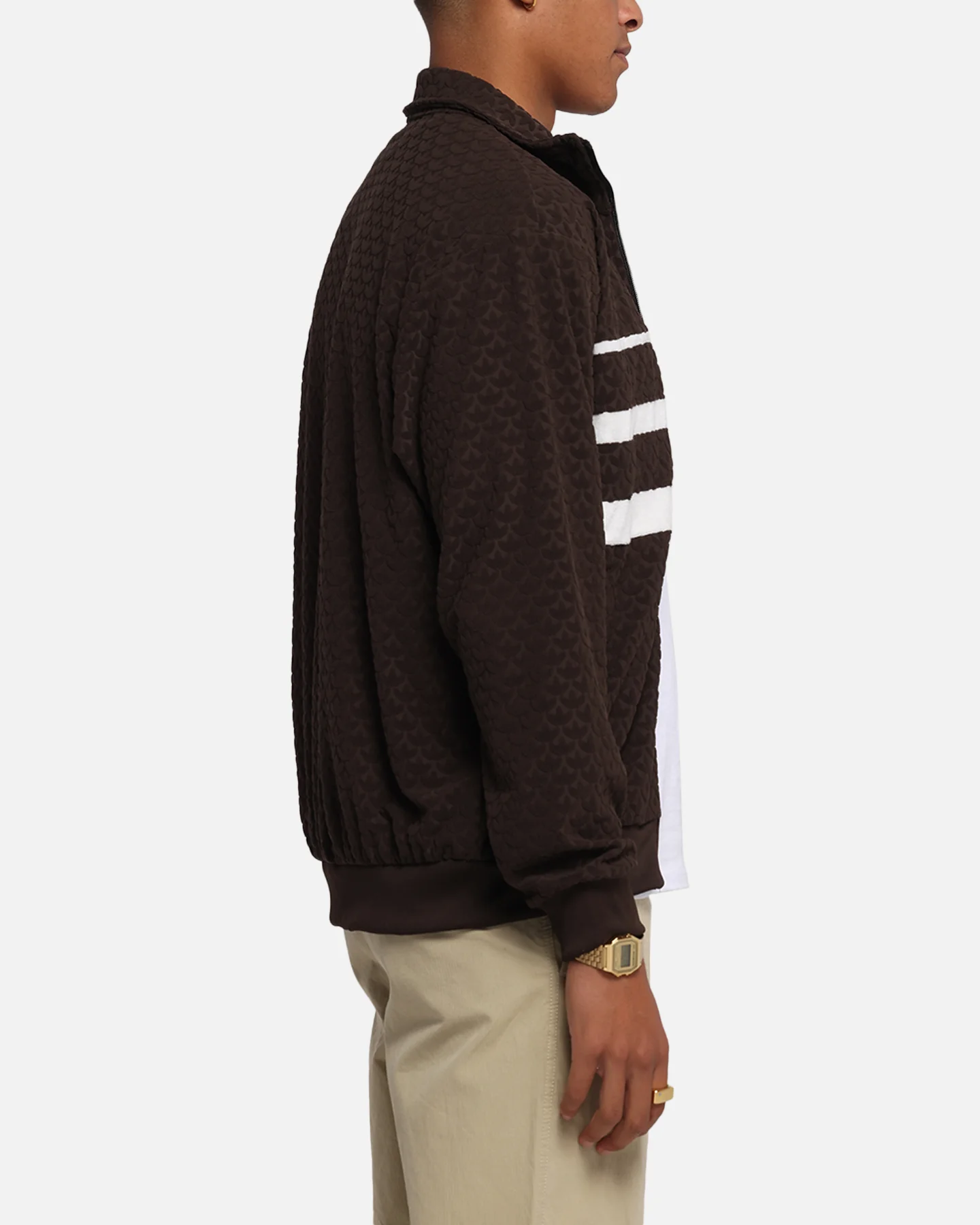 Adidas Monogram Track Top Jacket Dark Brown - Image 4