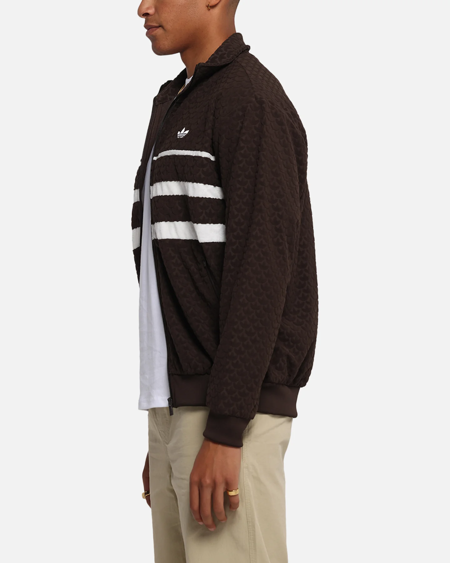 Adidas Monogram Track Top Jacket Dark Brown - Image 5