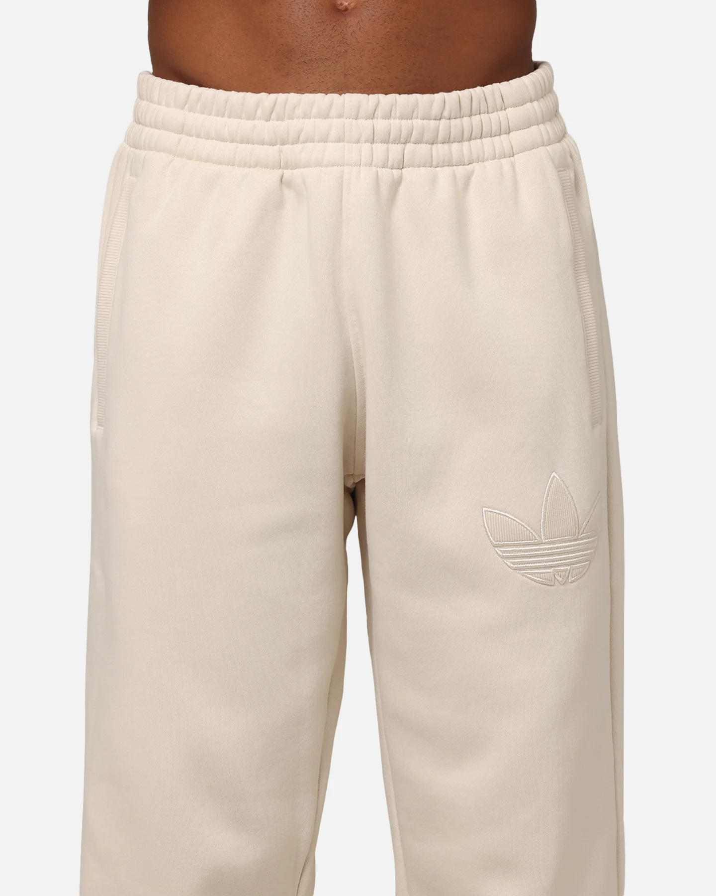 Adidas Originals 70's Fleece Joggers Wonder White - Image 7