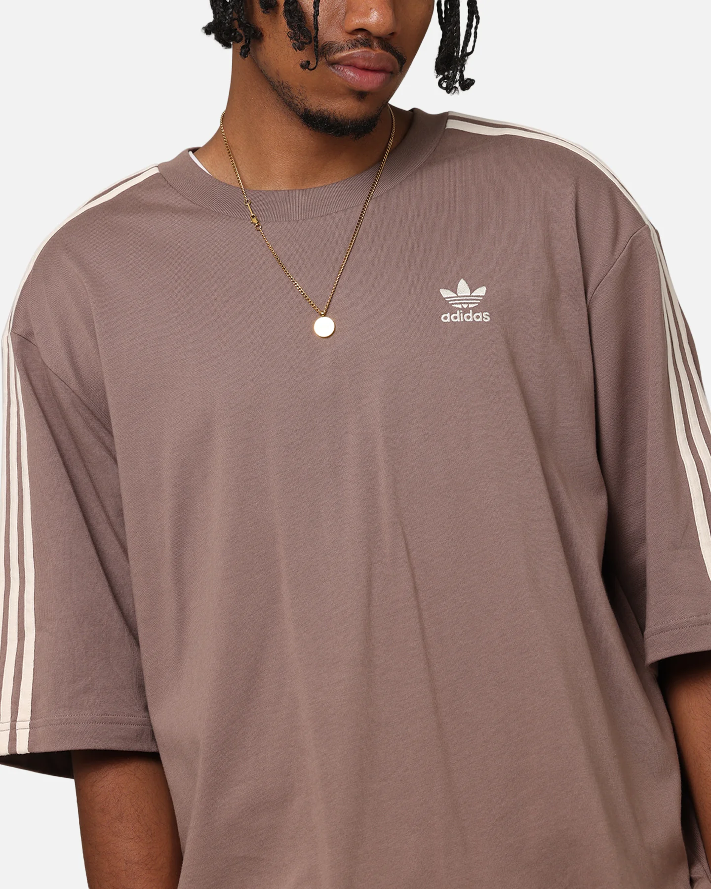 Adidas Oversized T-Shirt Brown - Image 6