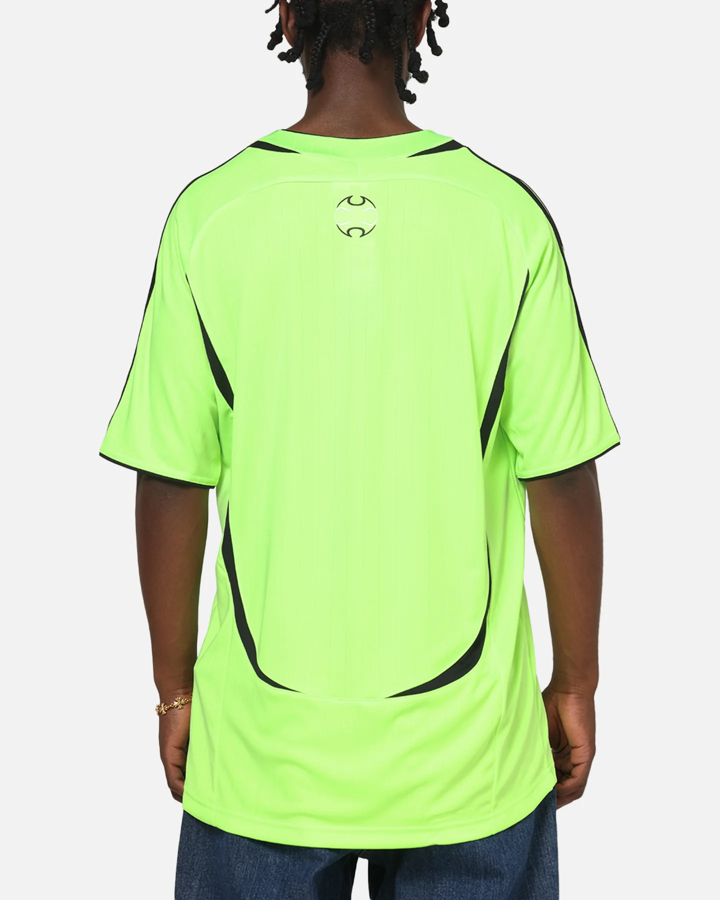 Adidas Teamgeist T-Shirt Green/Black - Image 3