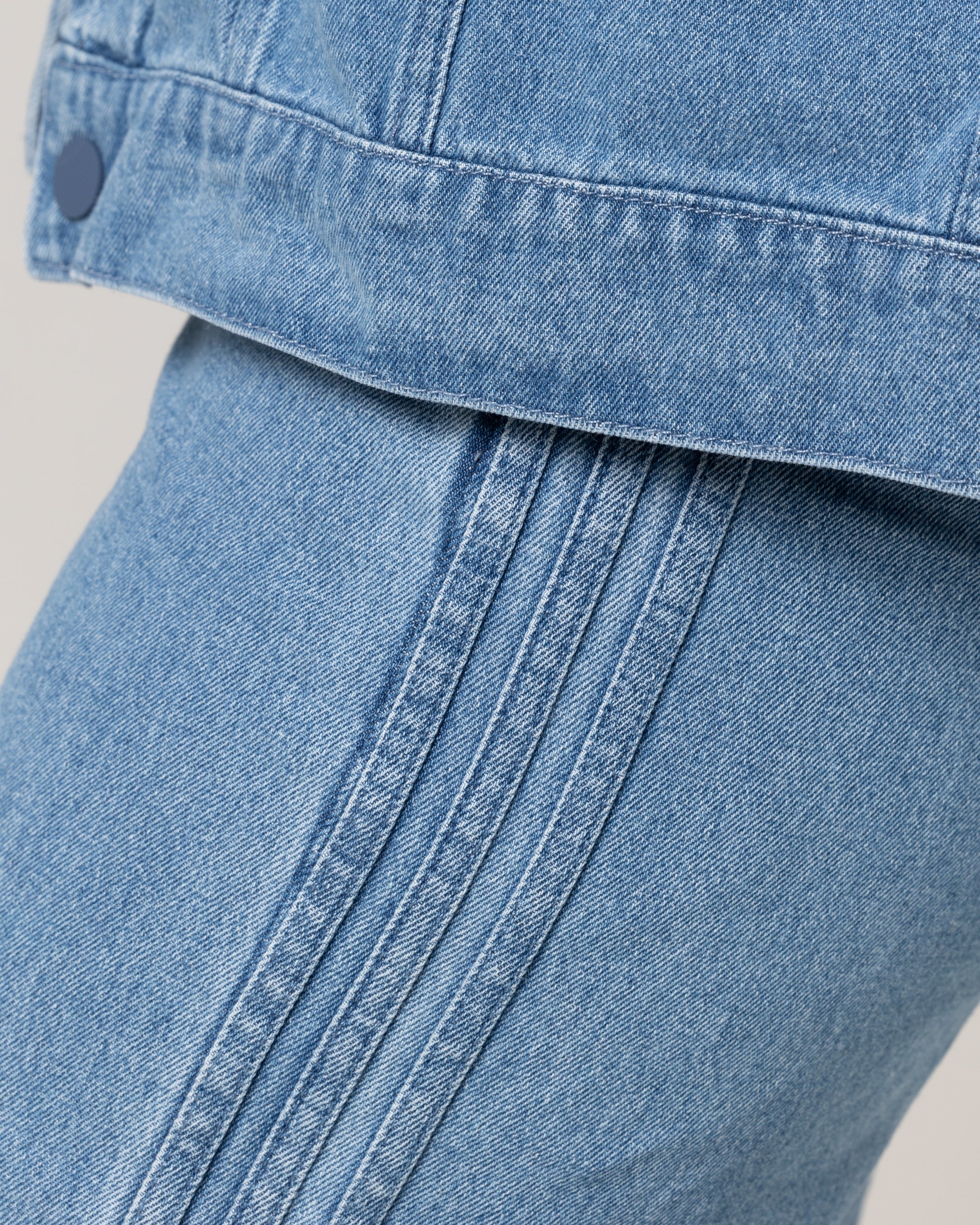 Adidas X KSENIASCHNAIDER Women's 3-Stripe Jeans Light Denim - Image 9
