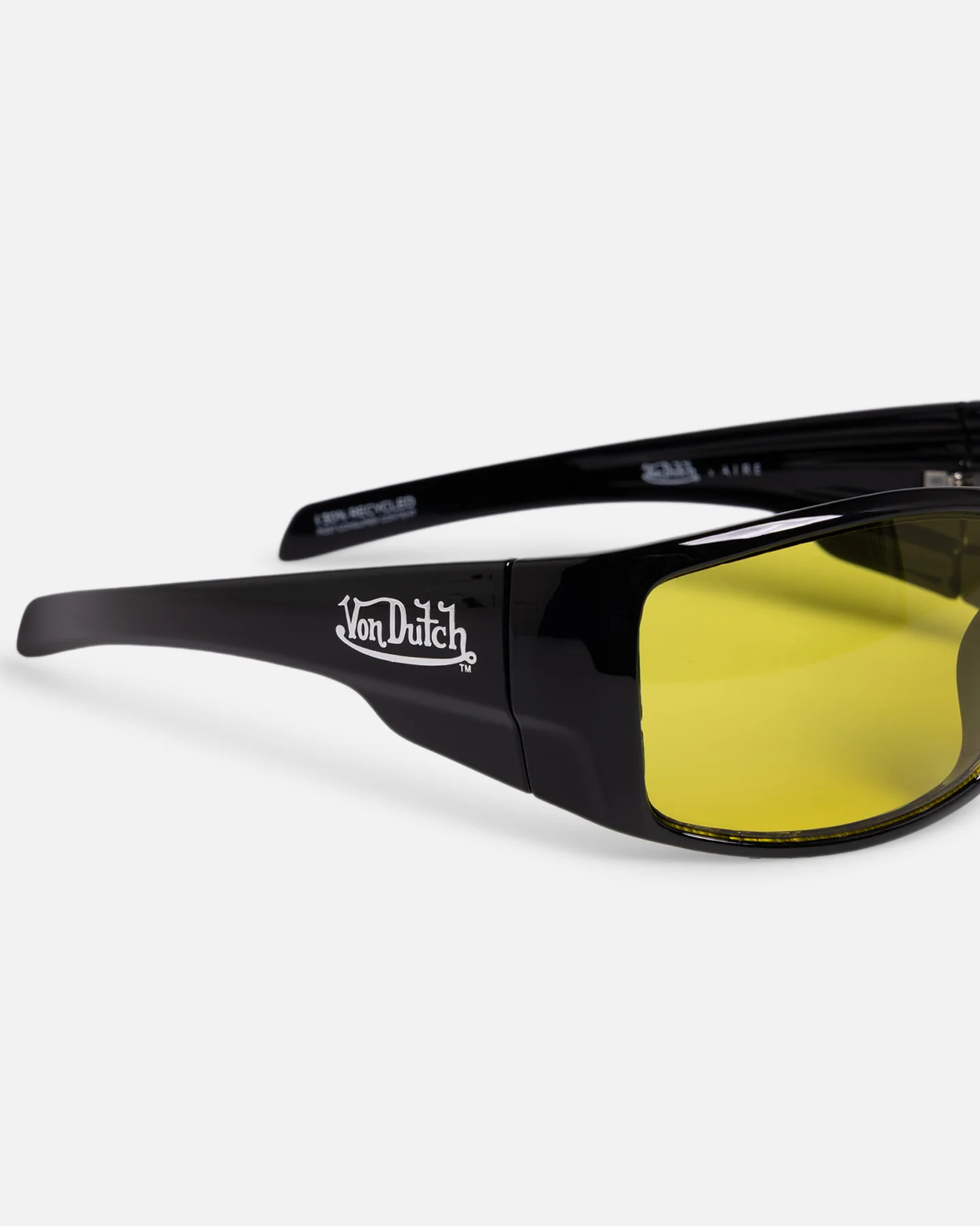 Aire X Von Dutch Outlawed Sunglasses Black/Yellow - Image 6
