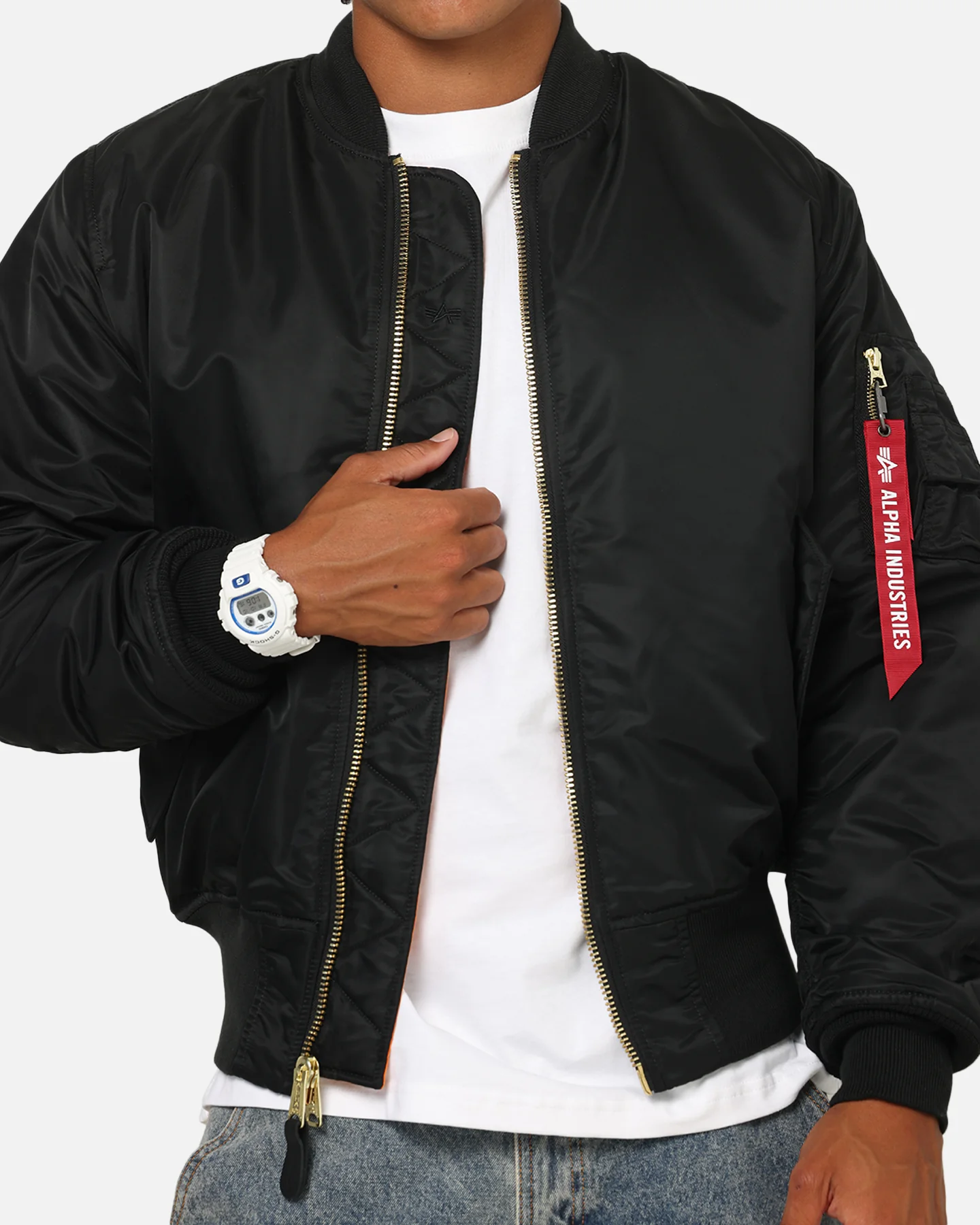 Alpha Industries Alpha MA-1 Flight Jacket Black - Image 8