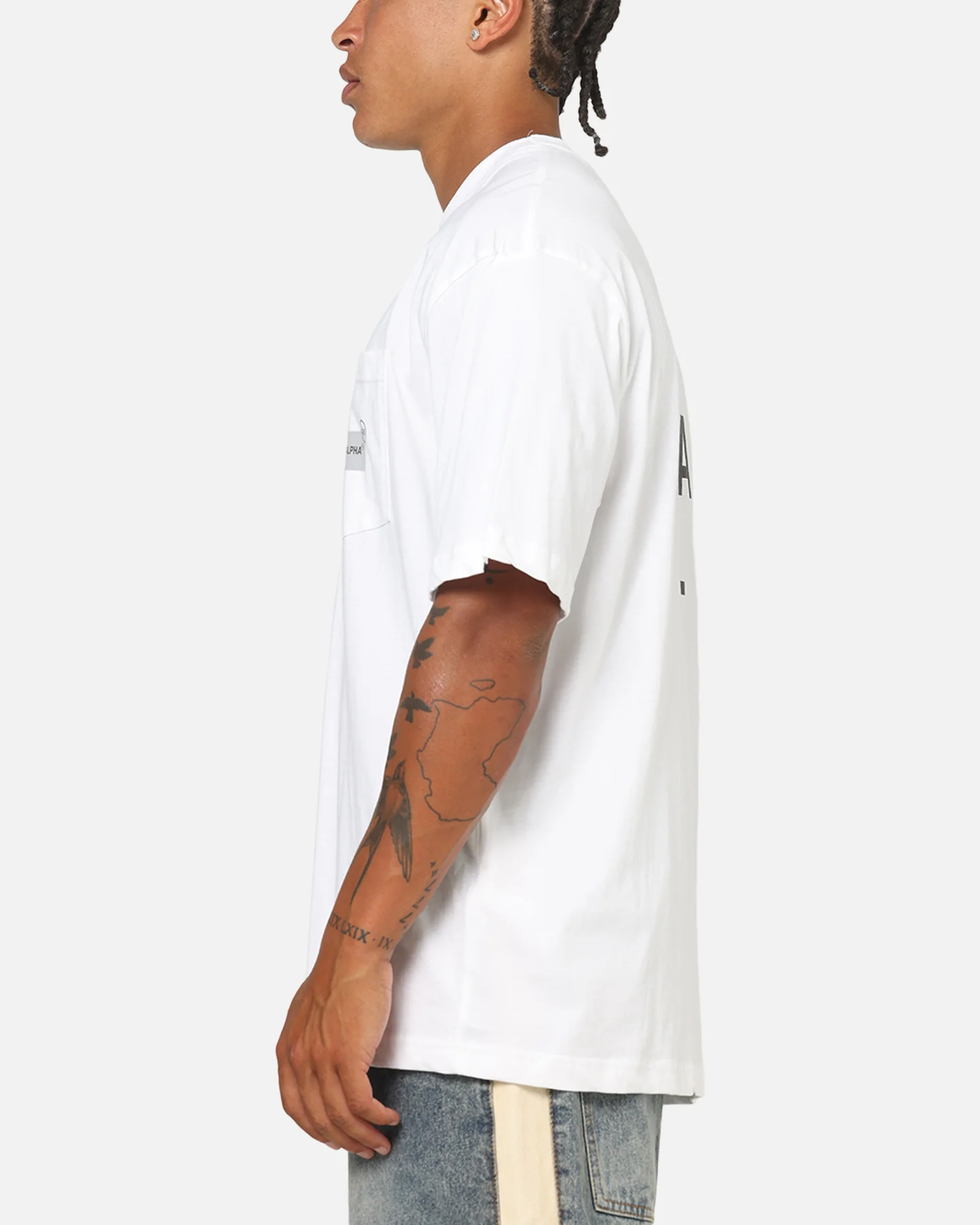 Alpha Industries Uniform Pocket A.I T-Shirt White - Image 6