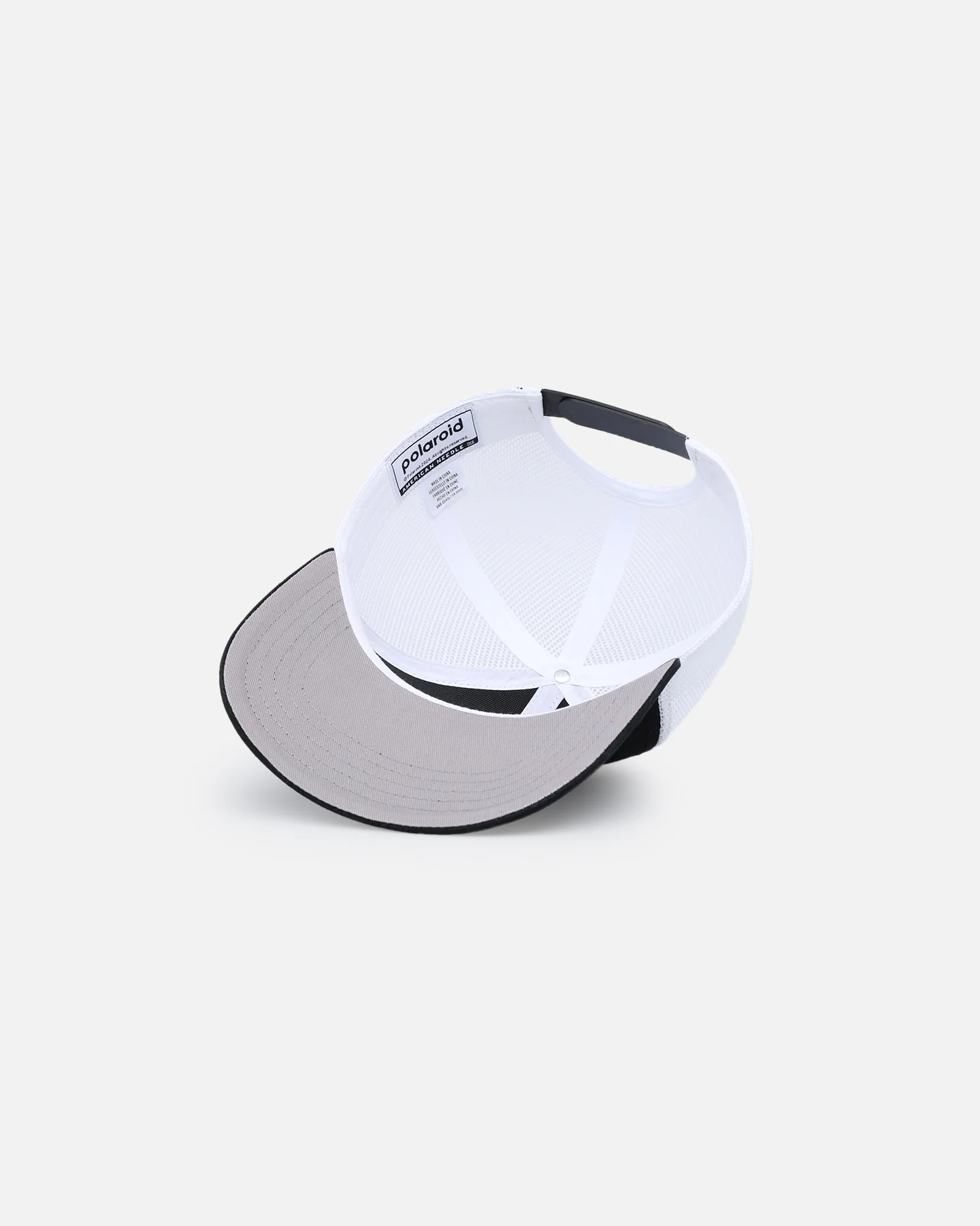 American Needle Twill Valin Patch Trucker Snapback White/Black - Image 6