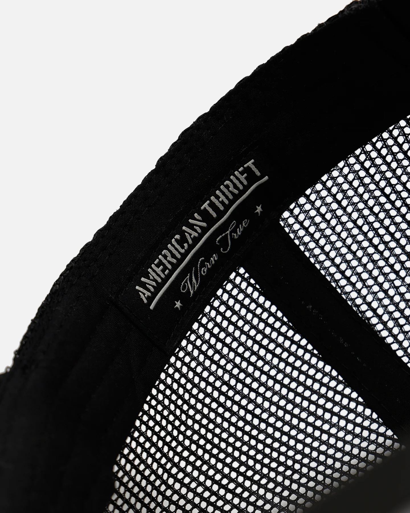 American Thrift Essential Trucker Snapback Black/White - Image 8