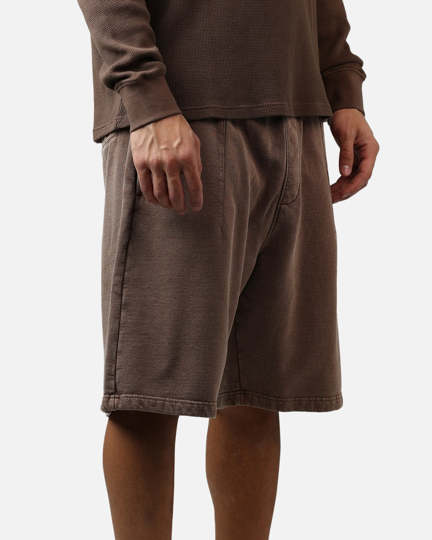 American Thrift Fleece Shorts Washed Brown - Image 3
