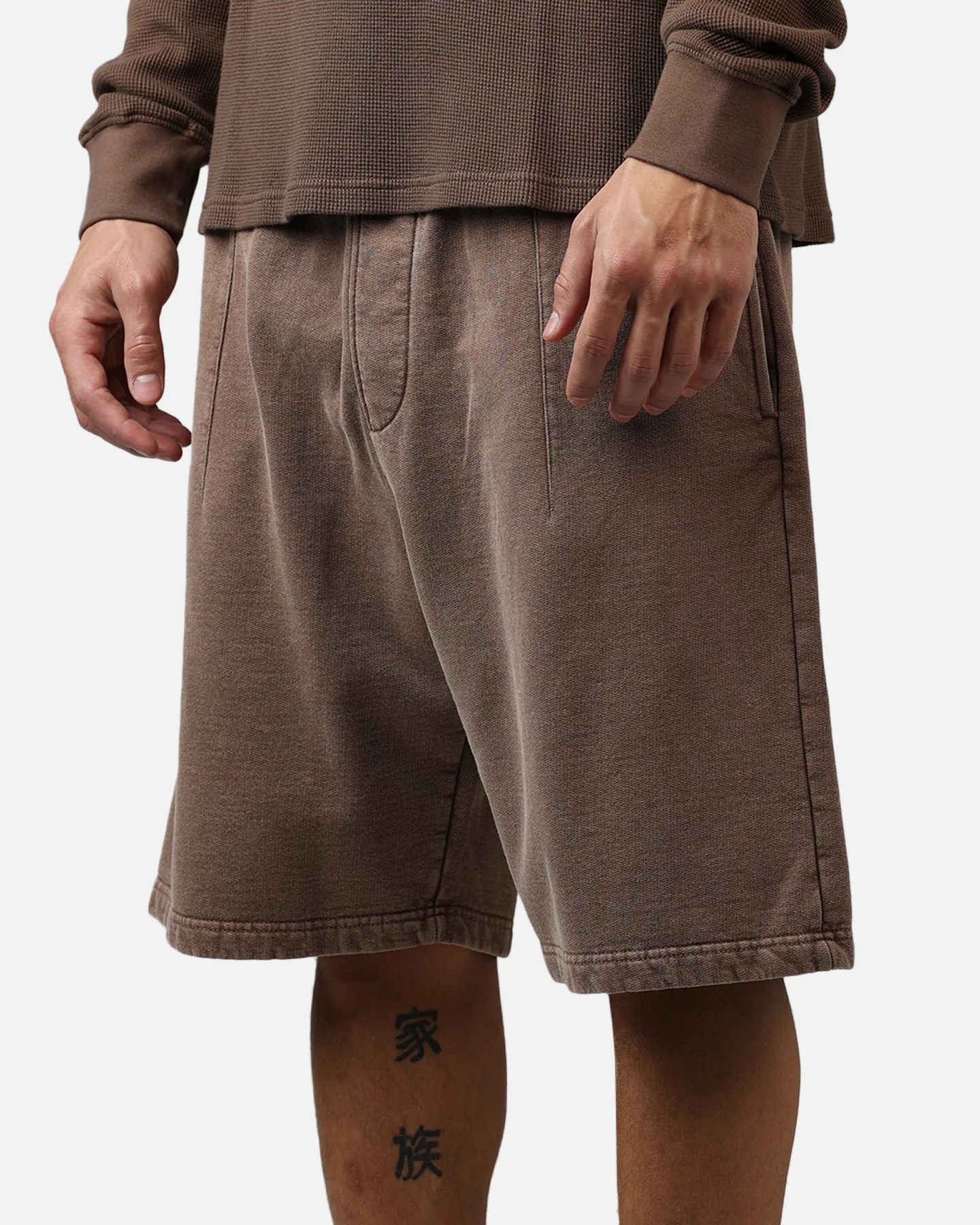 American Thrift Fleece Shorts Washed Brown - Image 4