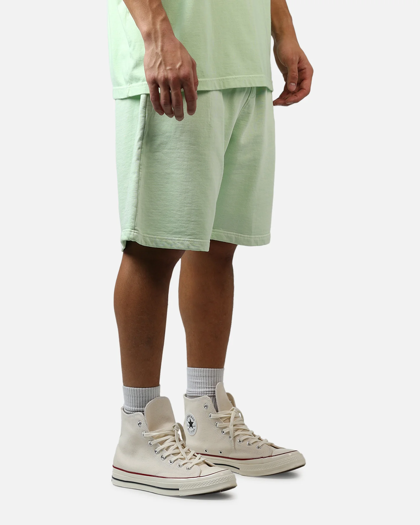 American Thrift Fleece Shorts Washed Lime - Image 5