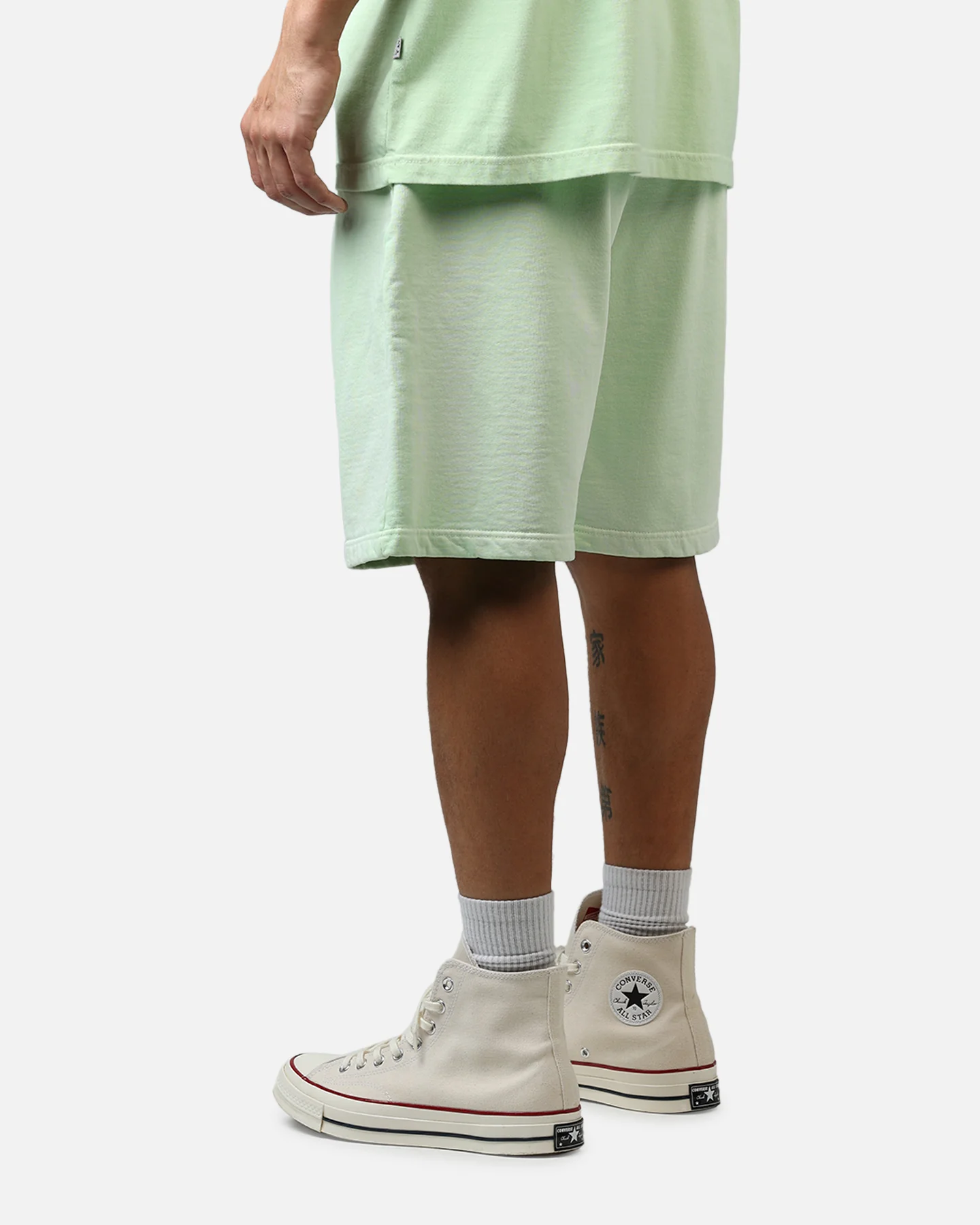 American Thrift Fleece Shorts Washed Lime - Image 6