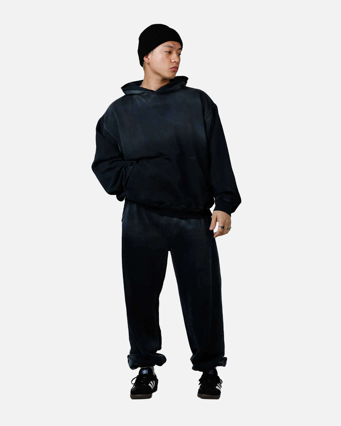 American Thrift Jogger Pants Washed Black - Image 2