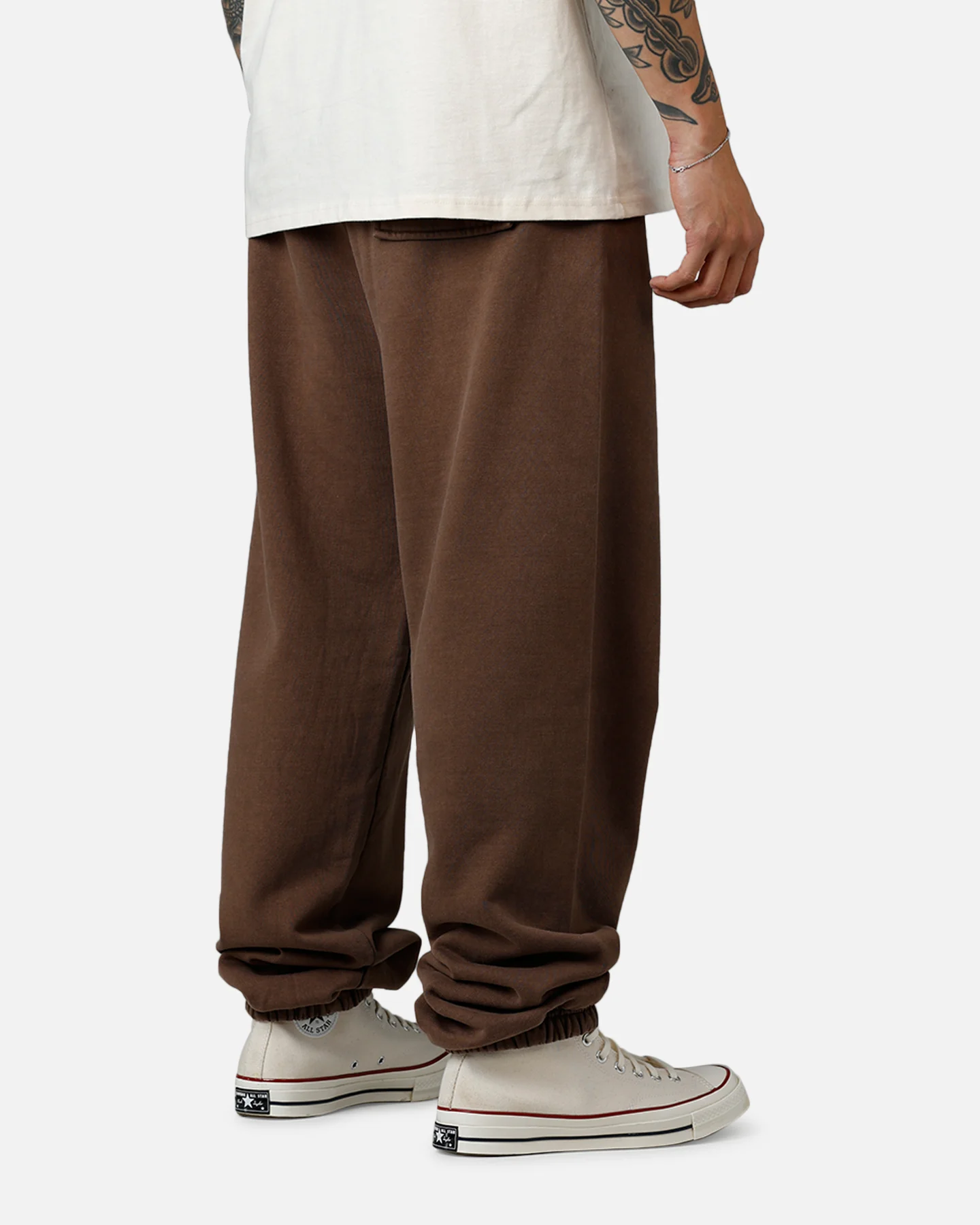 American Thrift Jogger Pants Washed Brown - Image 3