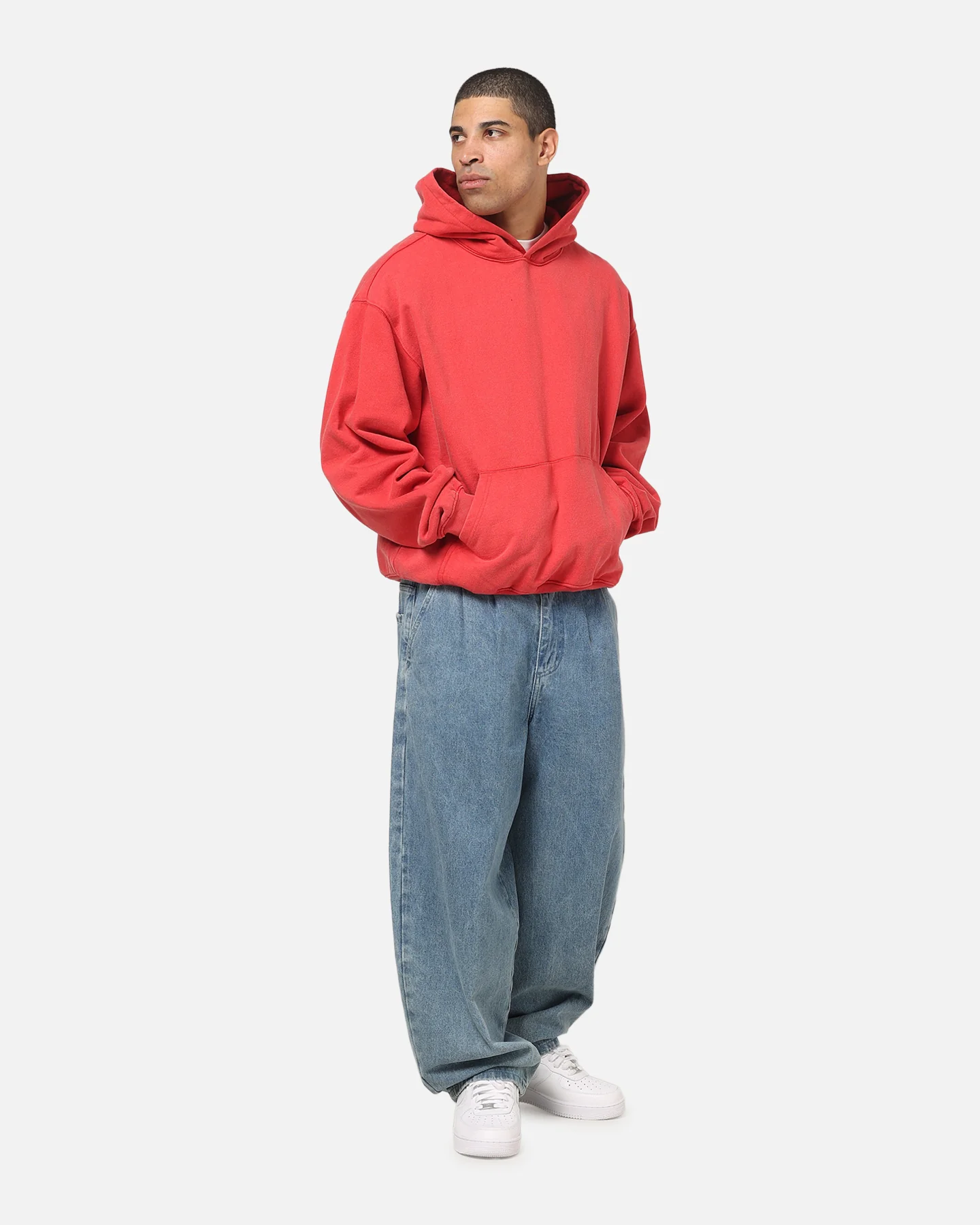 American Thrift Pullover Hoodie Washed Red - Image 2