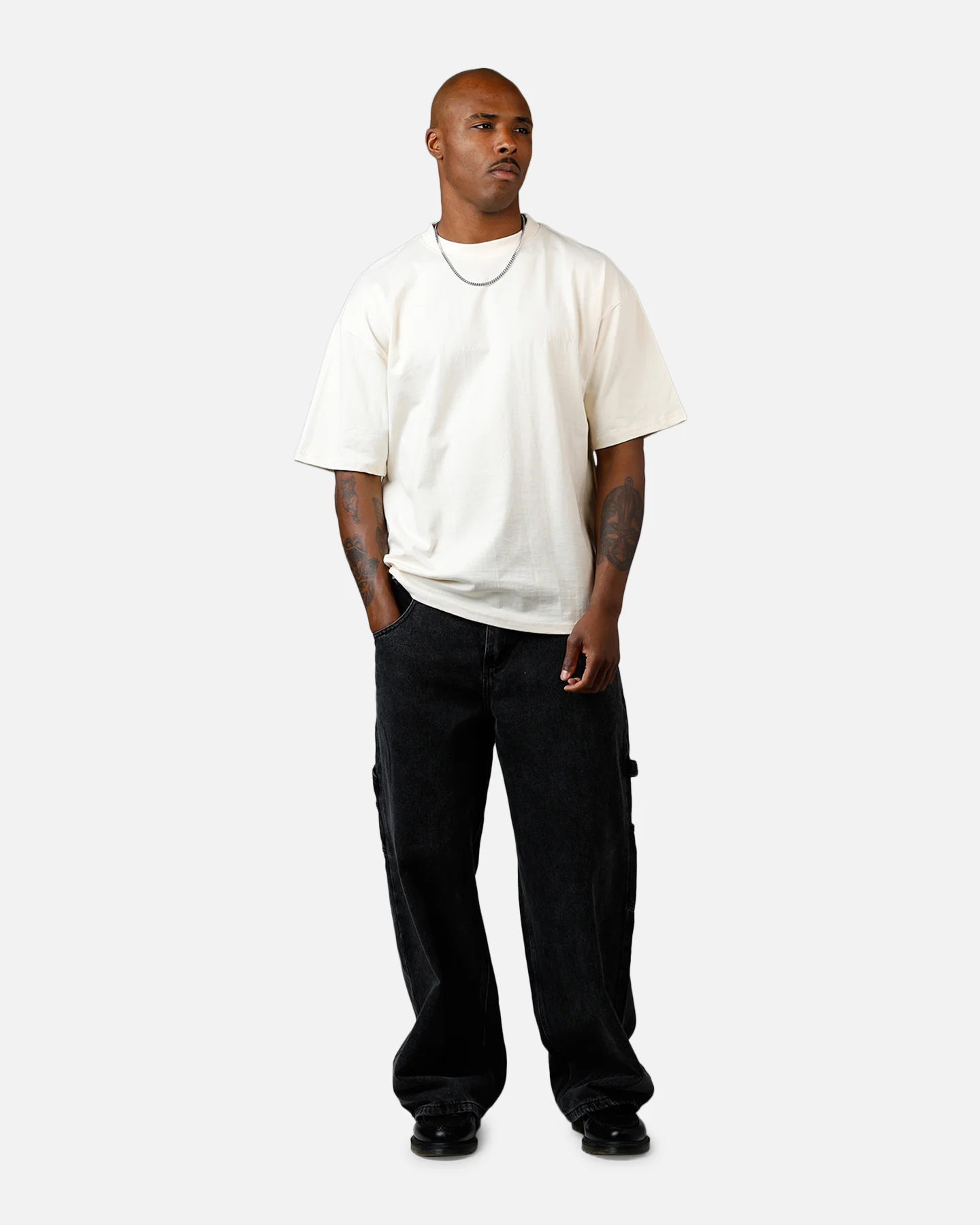American Thrift Short Sleeve T-Shirt Off White - Image 3