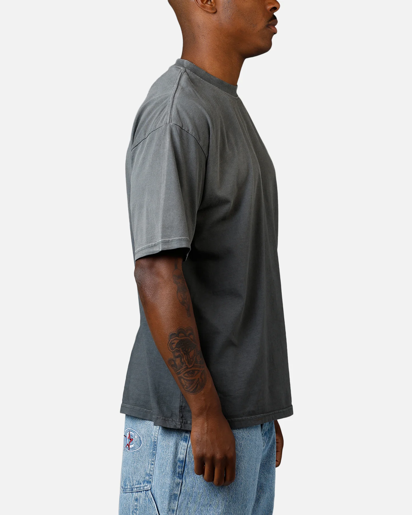 American Thrift Short Sleeve T-Shirt Washed Charcoal - Image 4