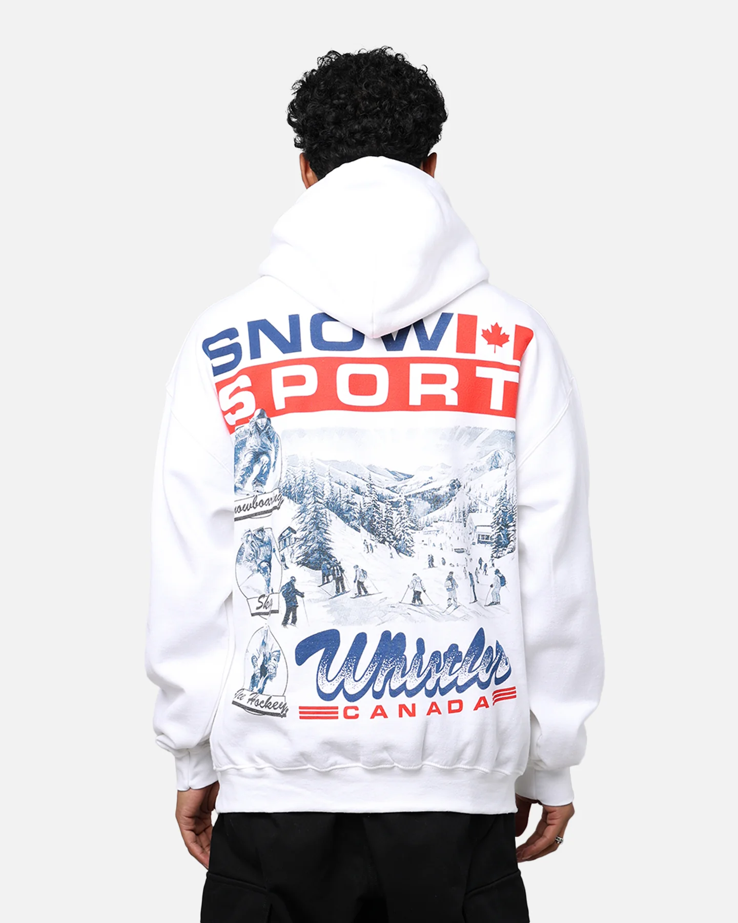 American Thrift Snow Sport Hoodie White - Image 5