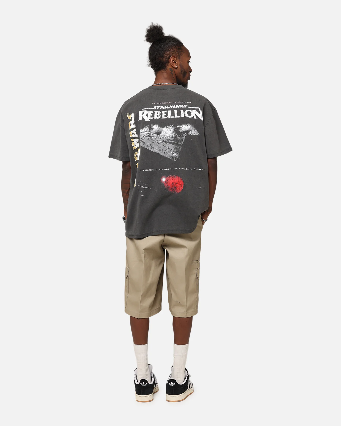 American Thrift Star Wars Battlefront Rebellion Heavy T-Shirt Black - Image 4