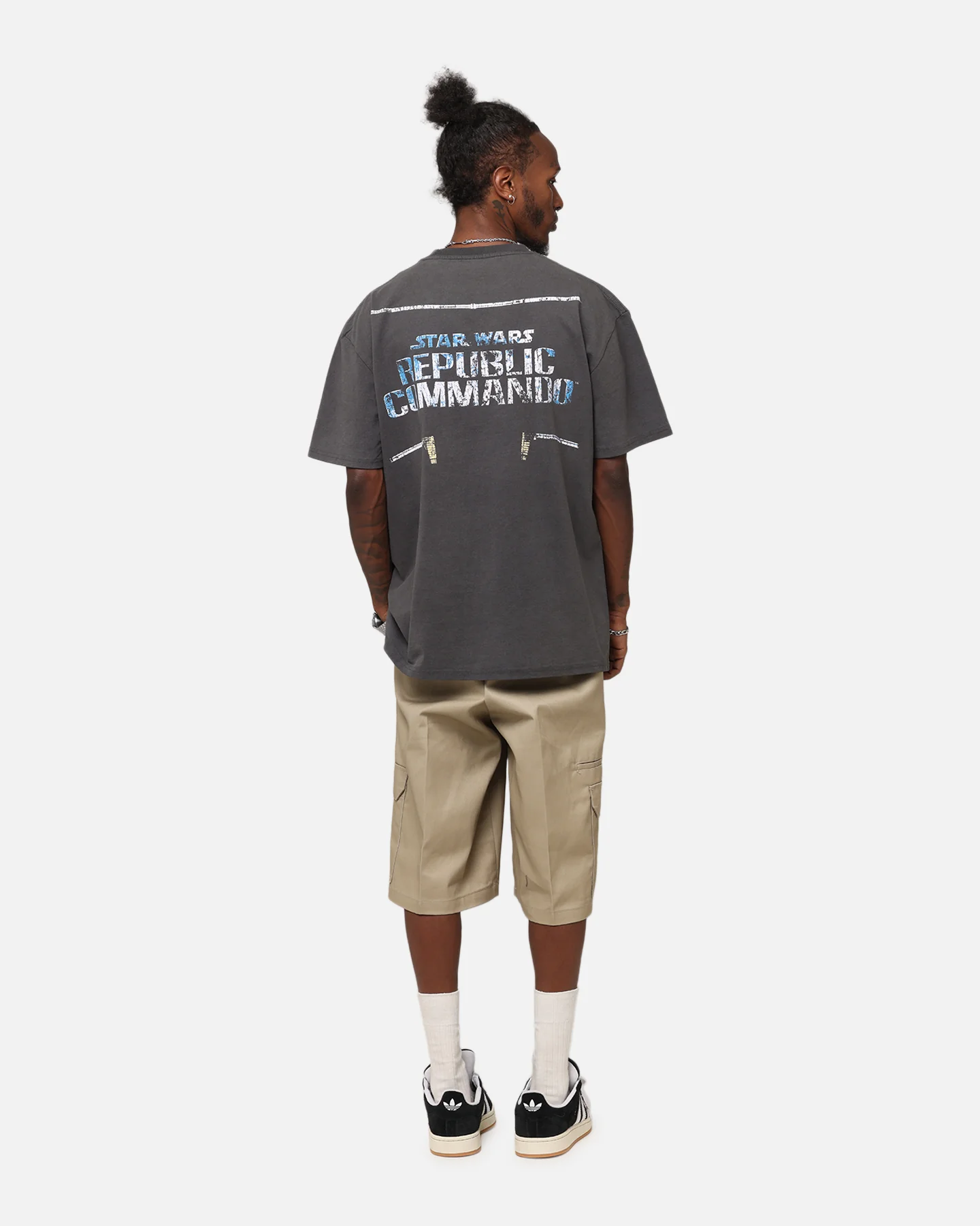 American Thrift Star Wars Battlefront Republic Commando Heavy T-Shirt Black Wash - Image 4